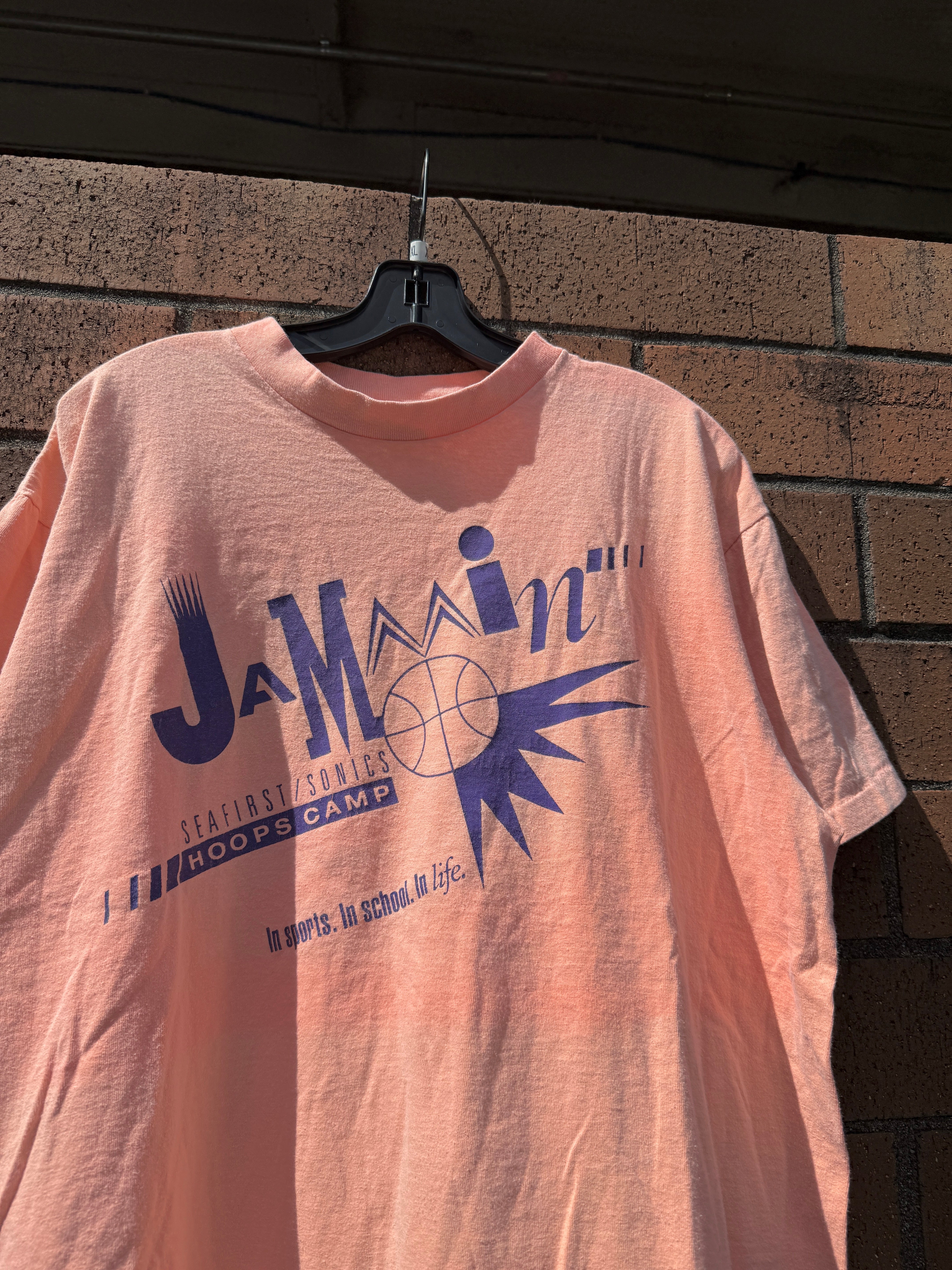 90s Nike Jammin Seattle Sonics Hoop Camp Tee Size XL