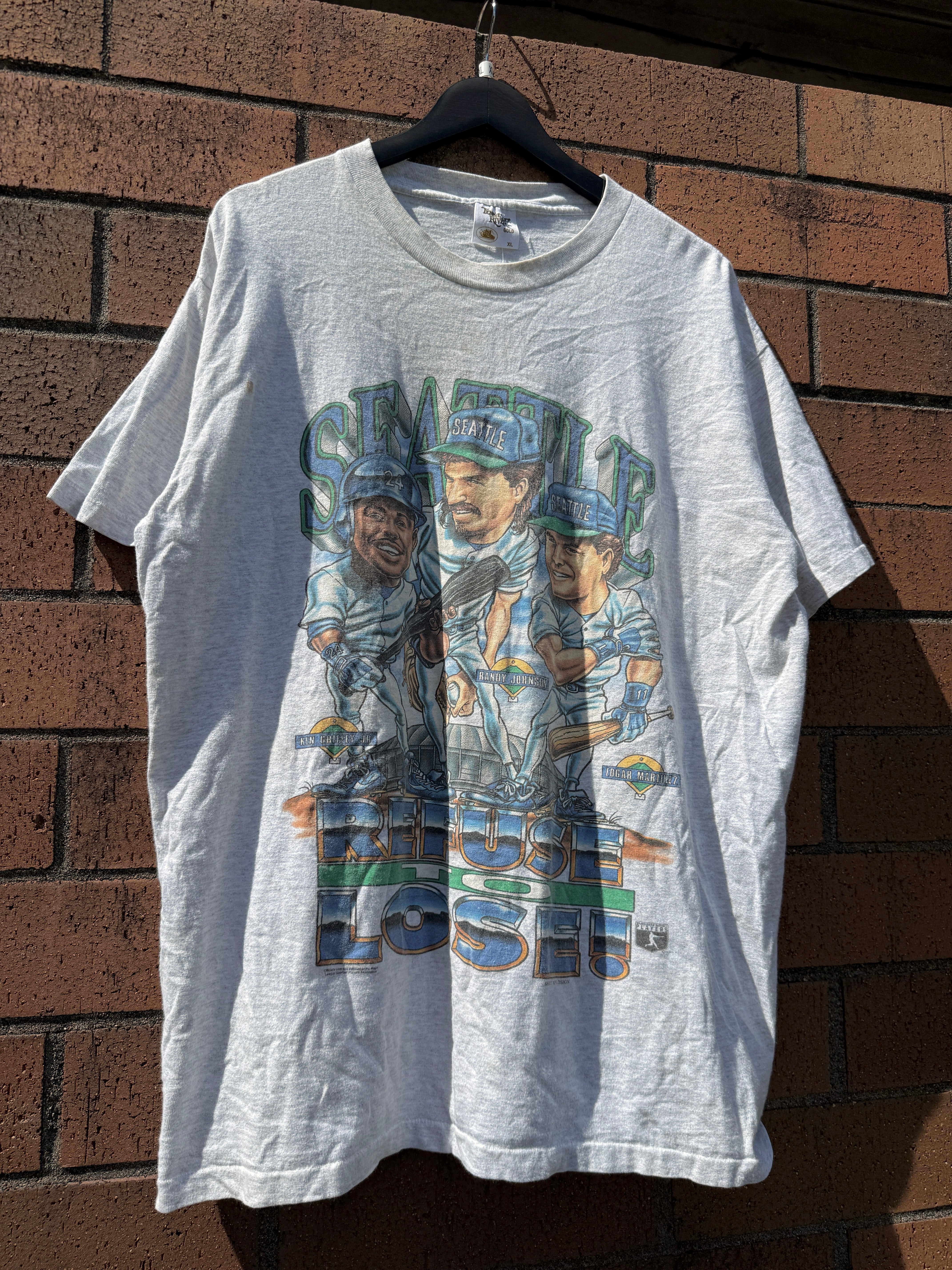 90s Seattle Mariners Refuse to Lose Caricature Tee Size XL