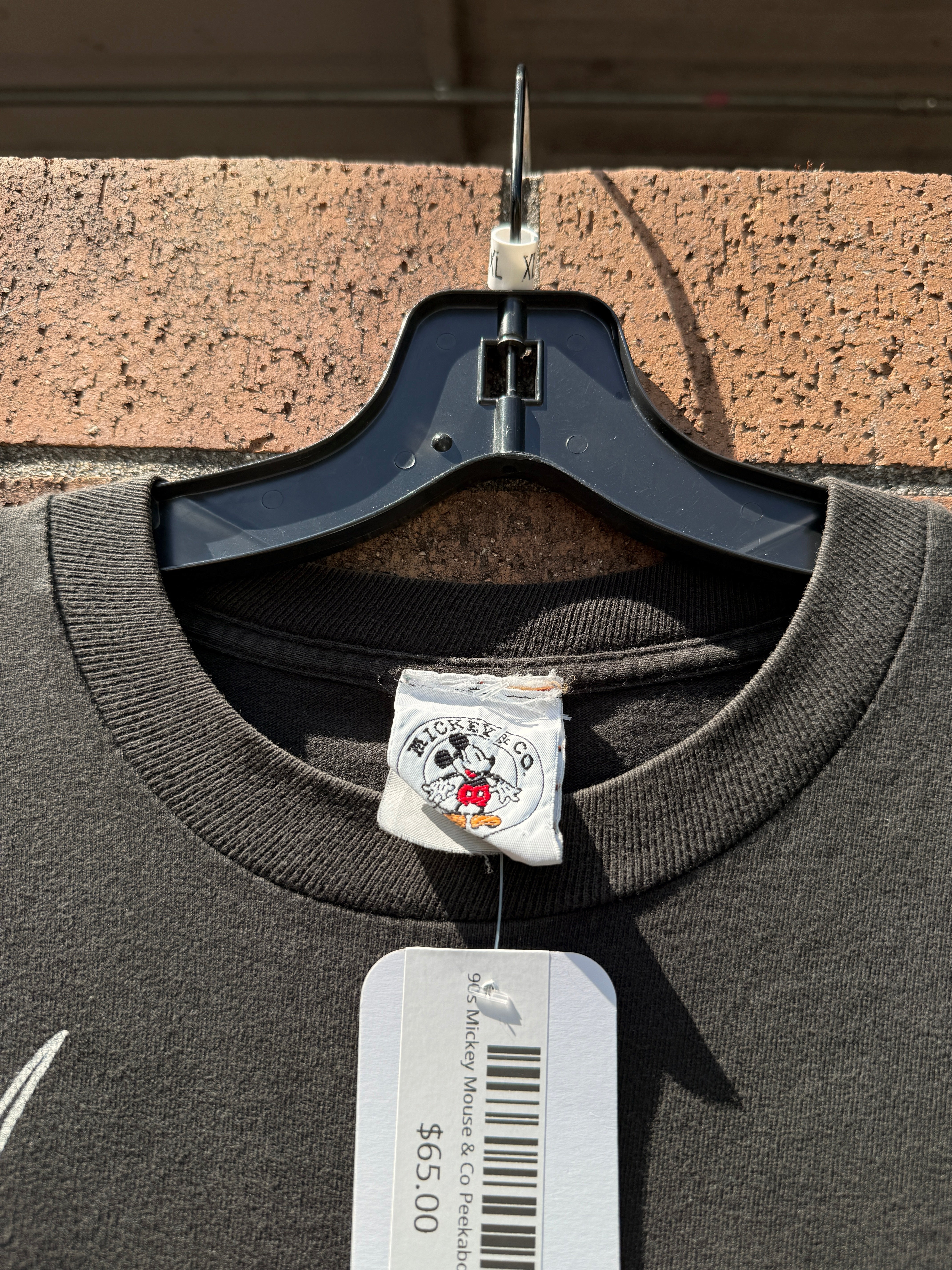 90s Mickey Mouse & Co Peekaboo Tee Size XL