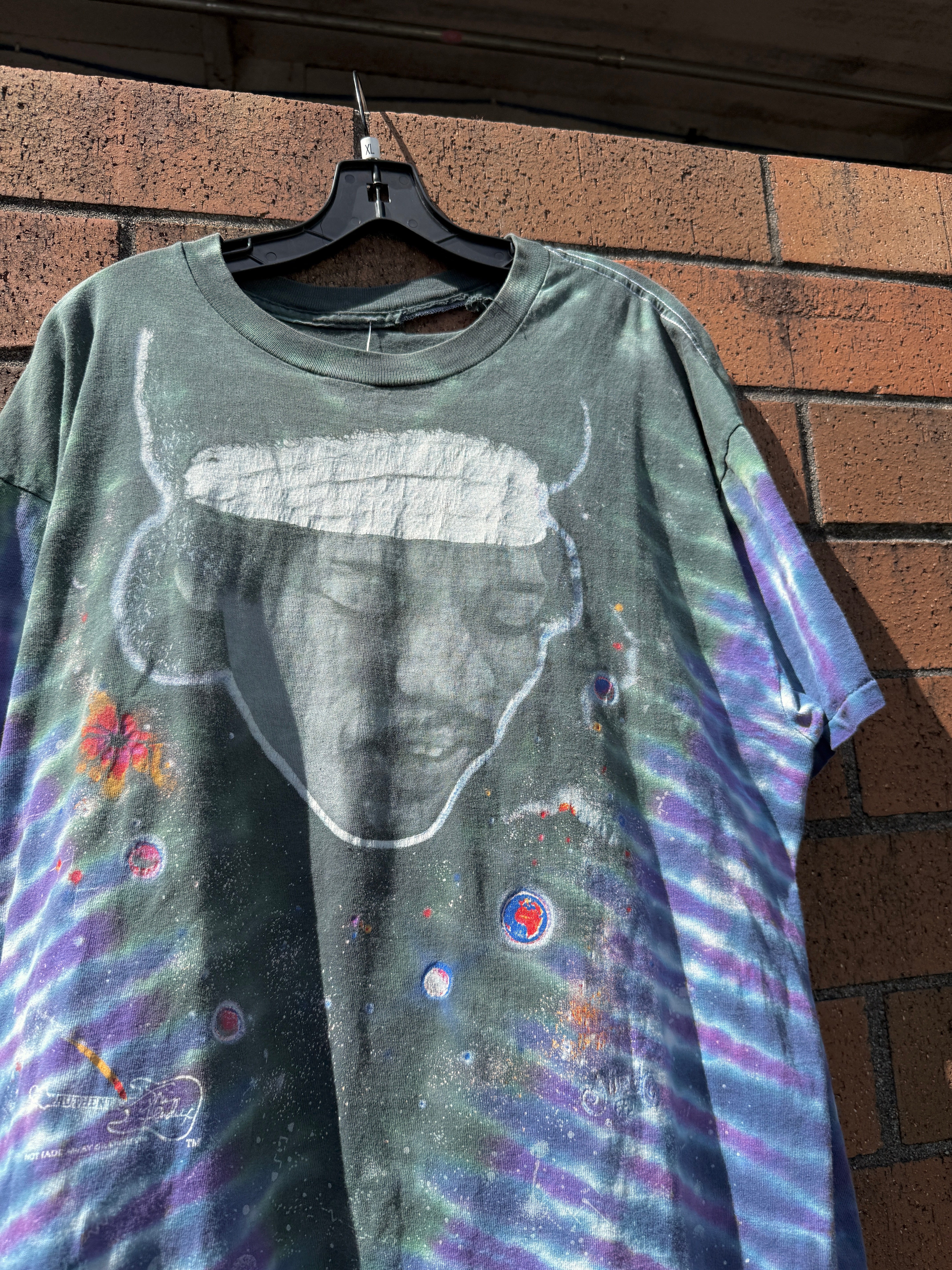 90s Jimi Hendrix Not Fade Away Tie Dye Tee Size XL