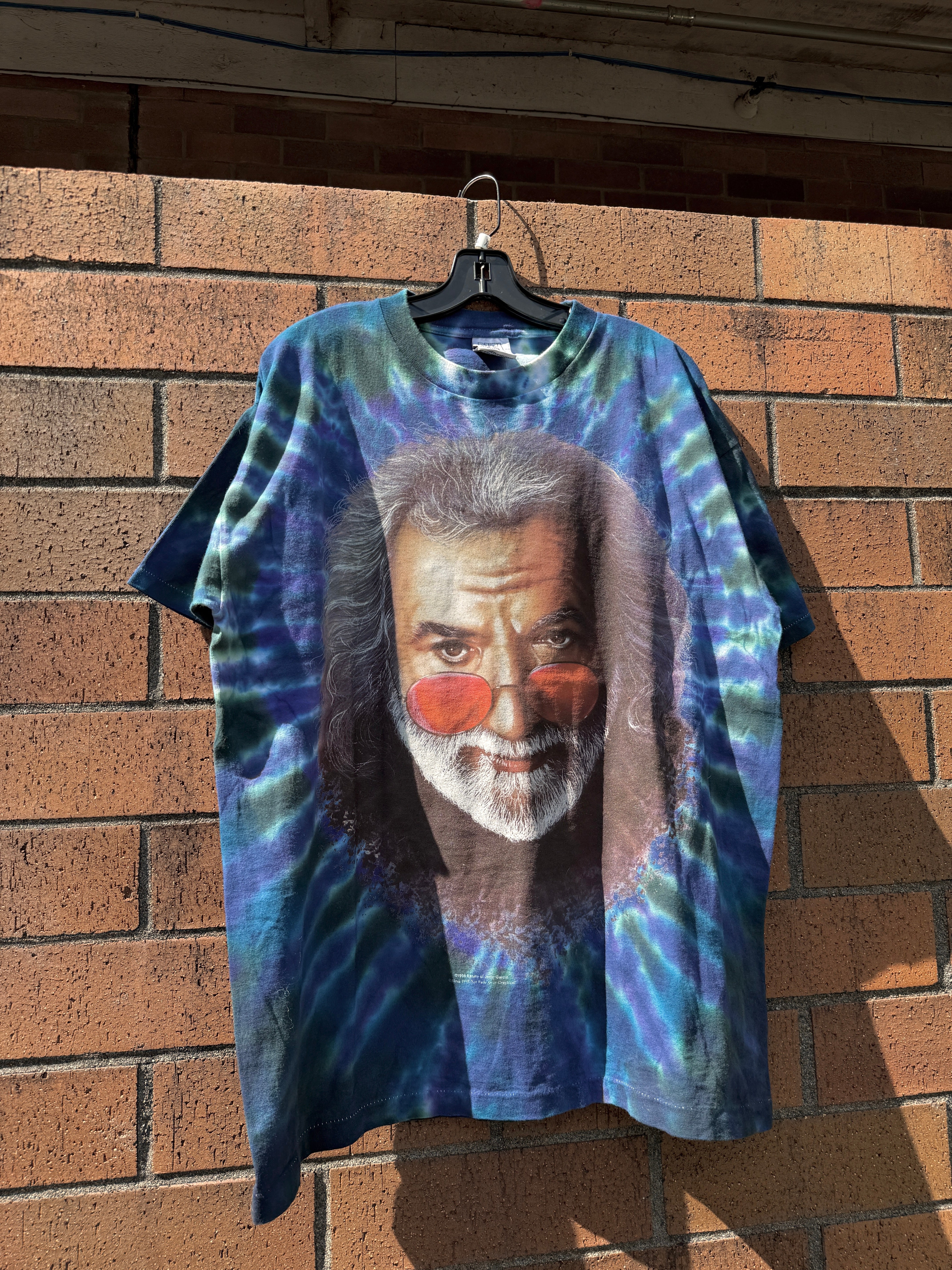 1995 Jerry Garcia Grateful Dead NFA Tie Dye Tee Size XL