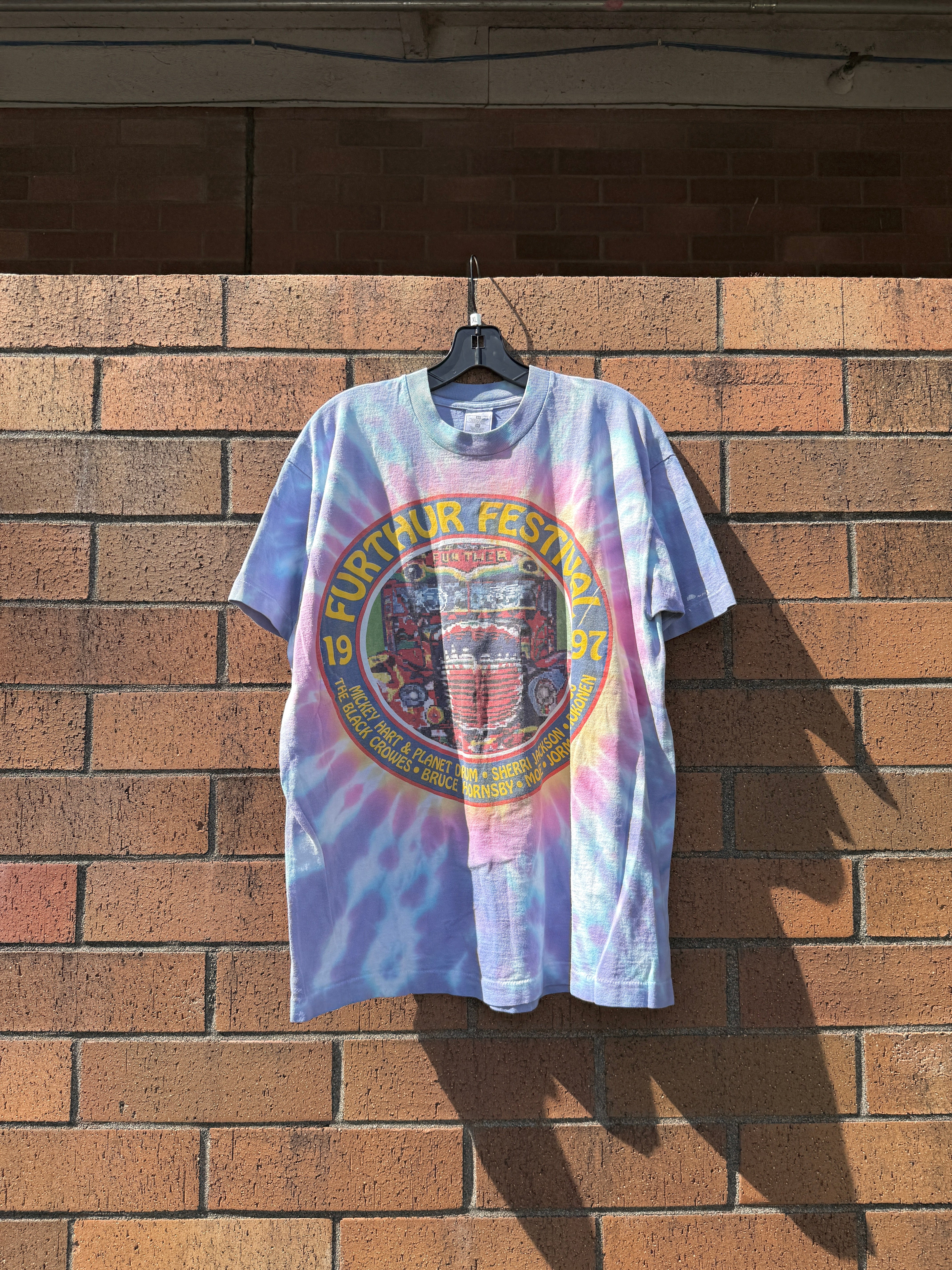 1997 Furthur Festival Grateful Dead Tie Dye Tee Size XL
