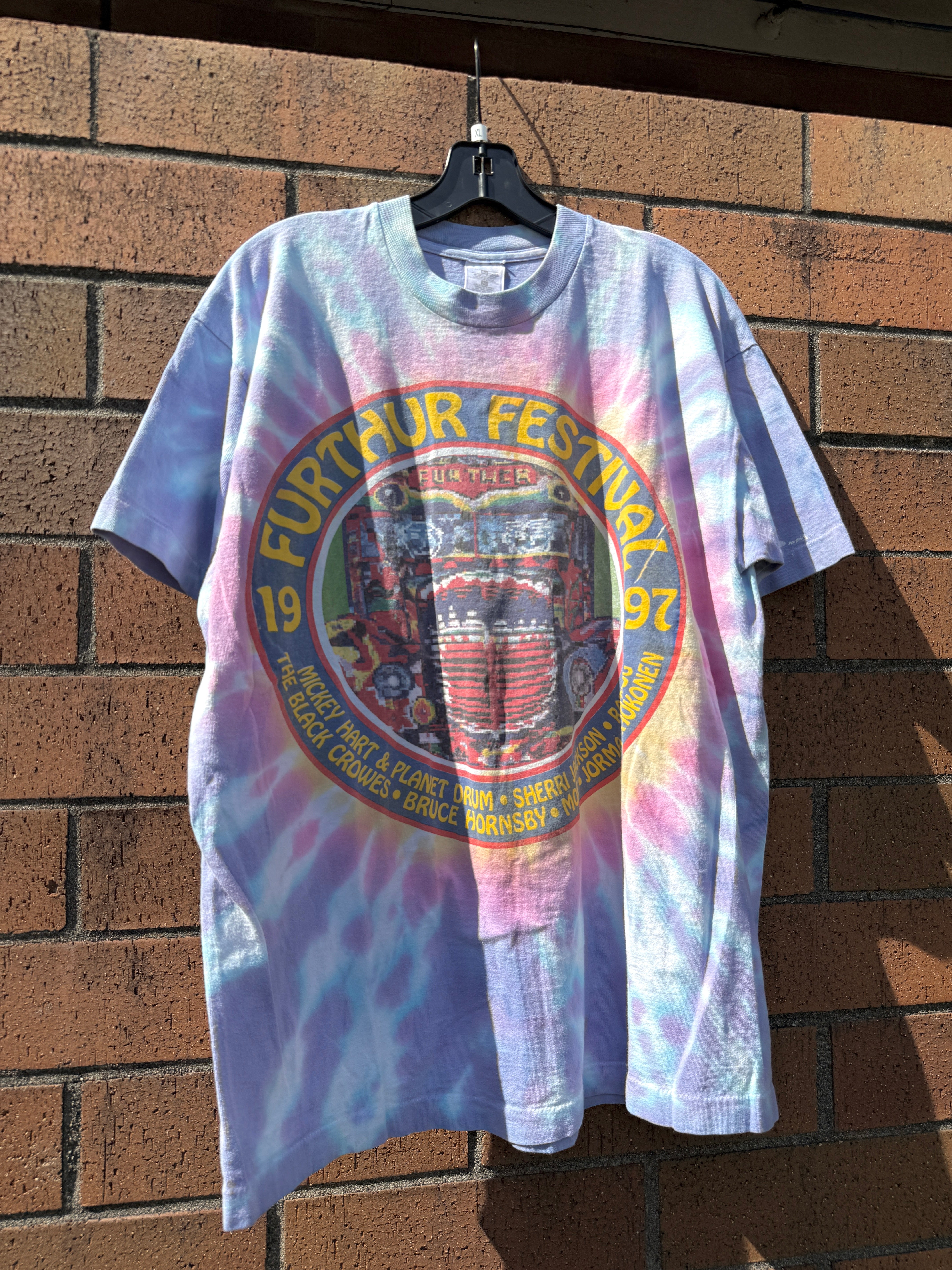 1997 Furthur Festival Grateful Dead Tie Dye Tee Size XL