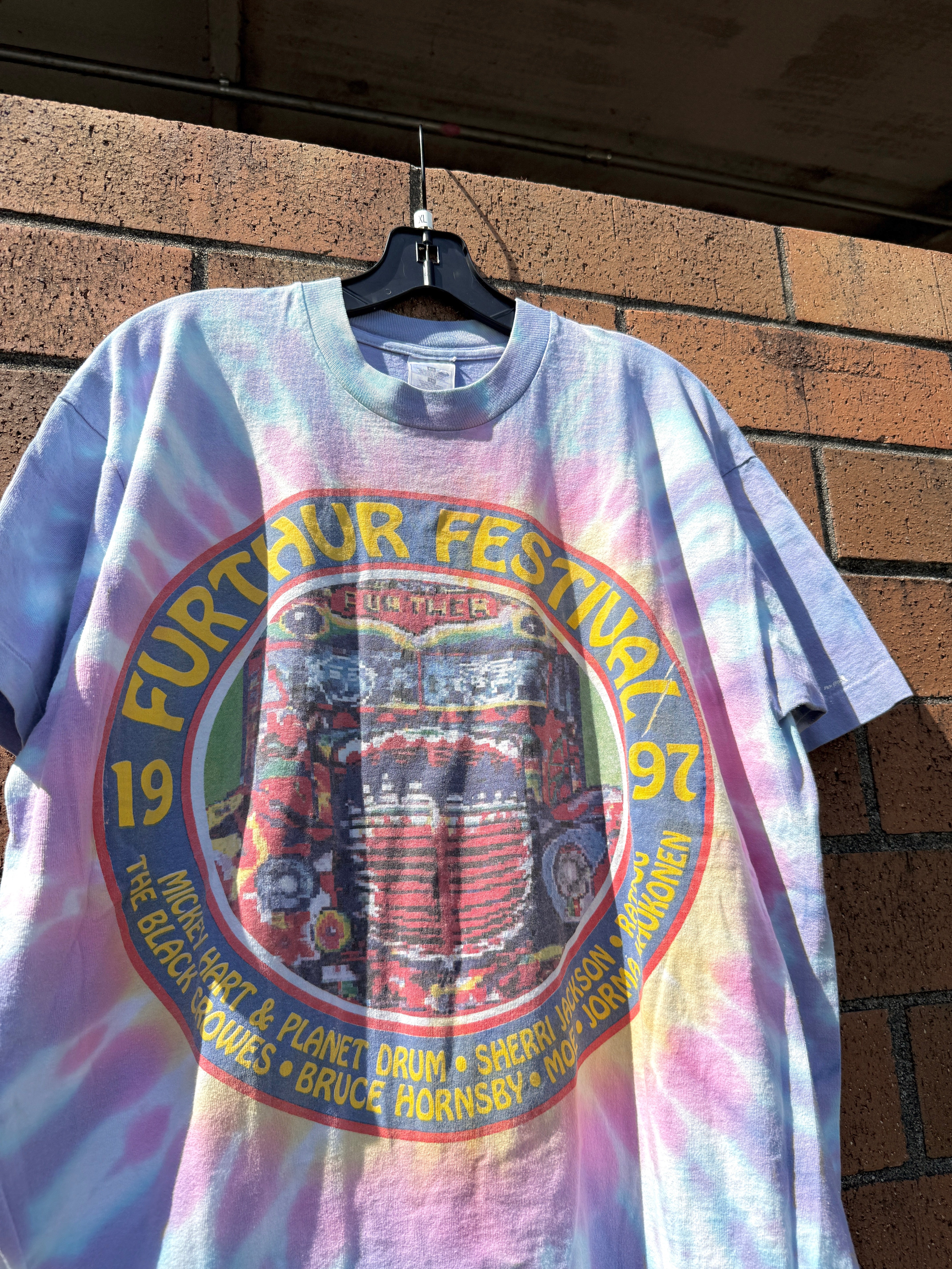1997 Furthur Festival Grateful Dead Tie Dye Tee Size XL