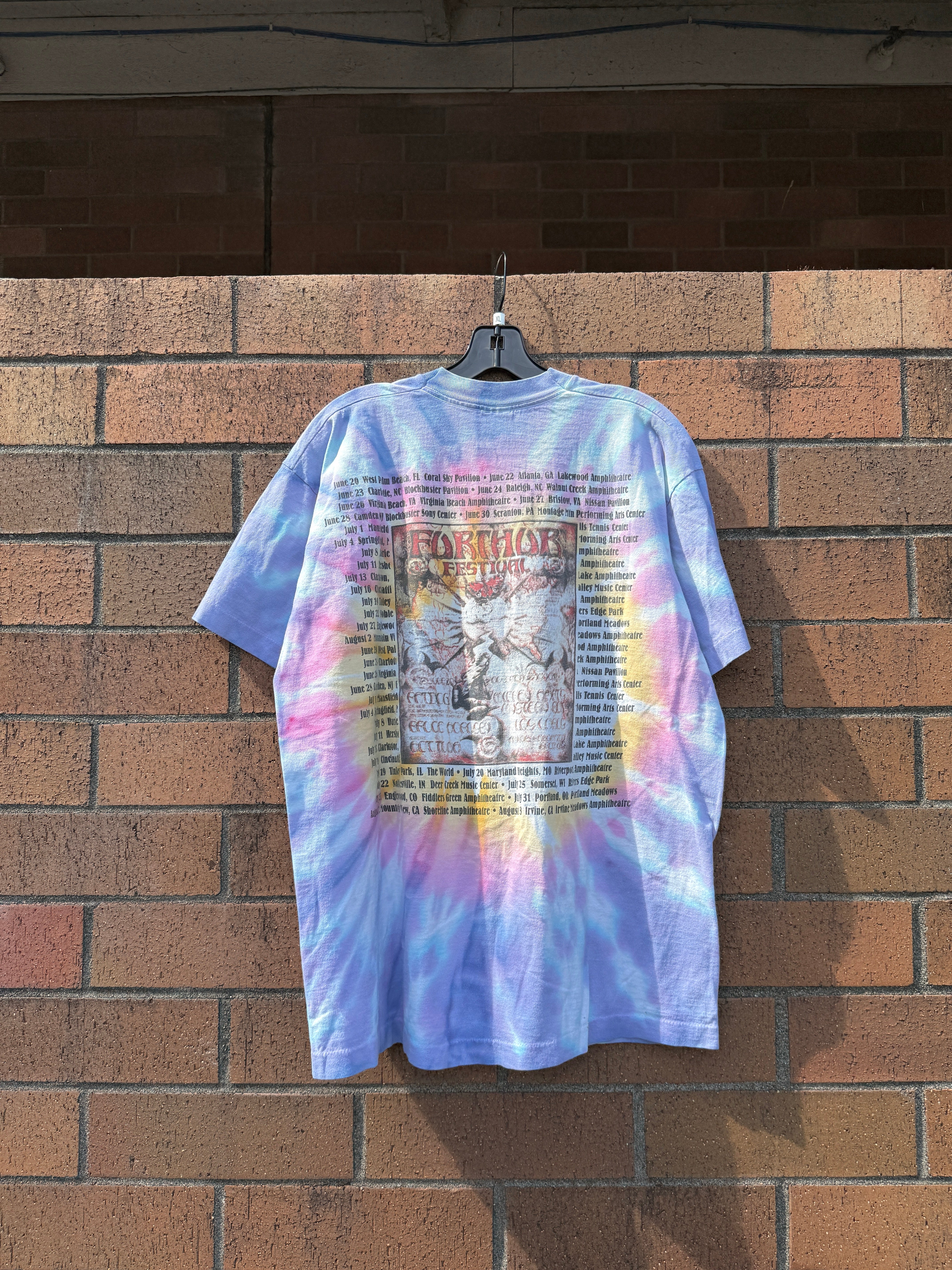 1997 Furthur Festival Grateful Dead Tie Dye Tee Size XL