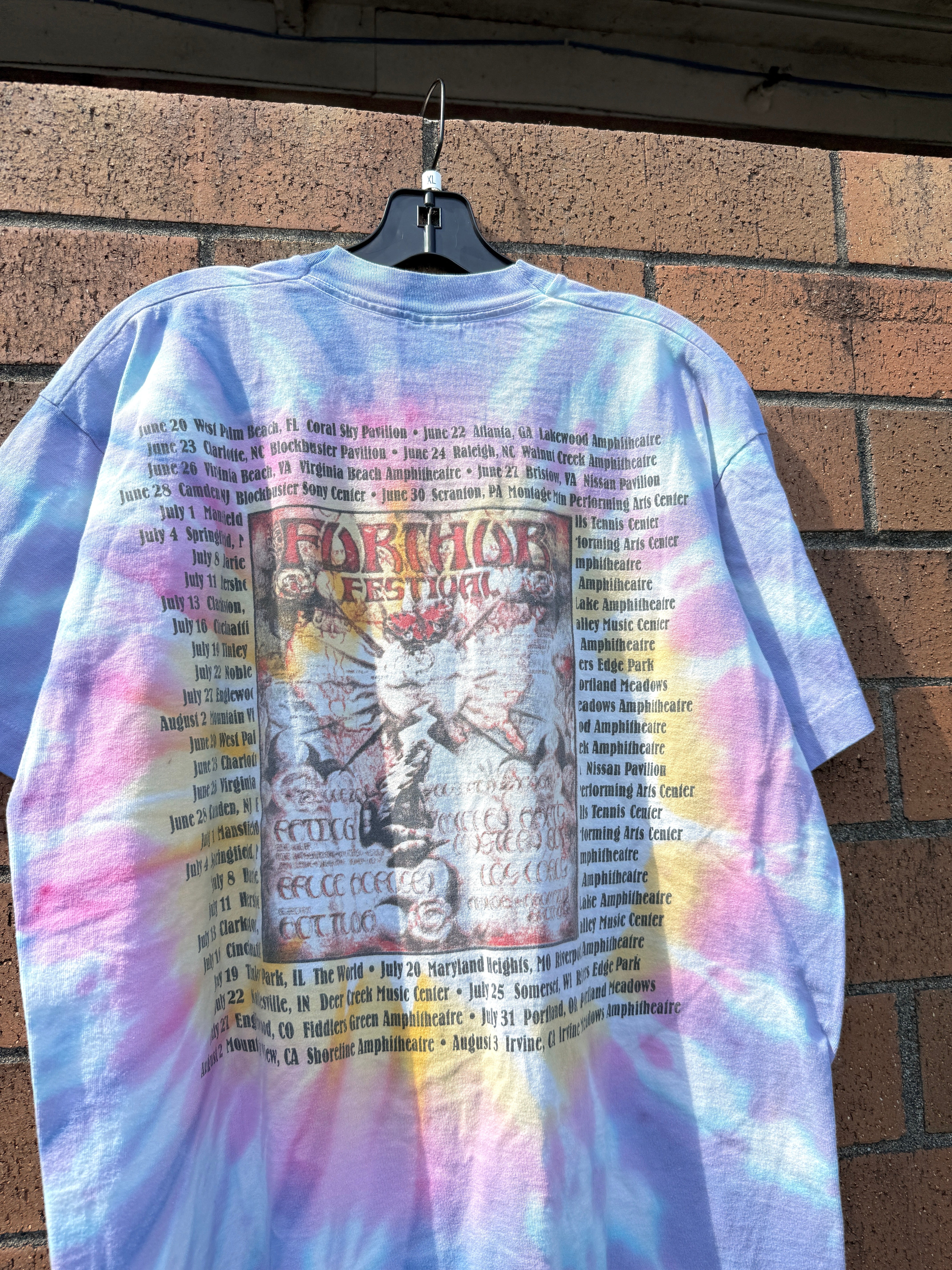 1997 Furthur Festival Grateful Dead Tie Dye Tee Size XL