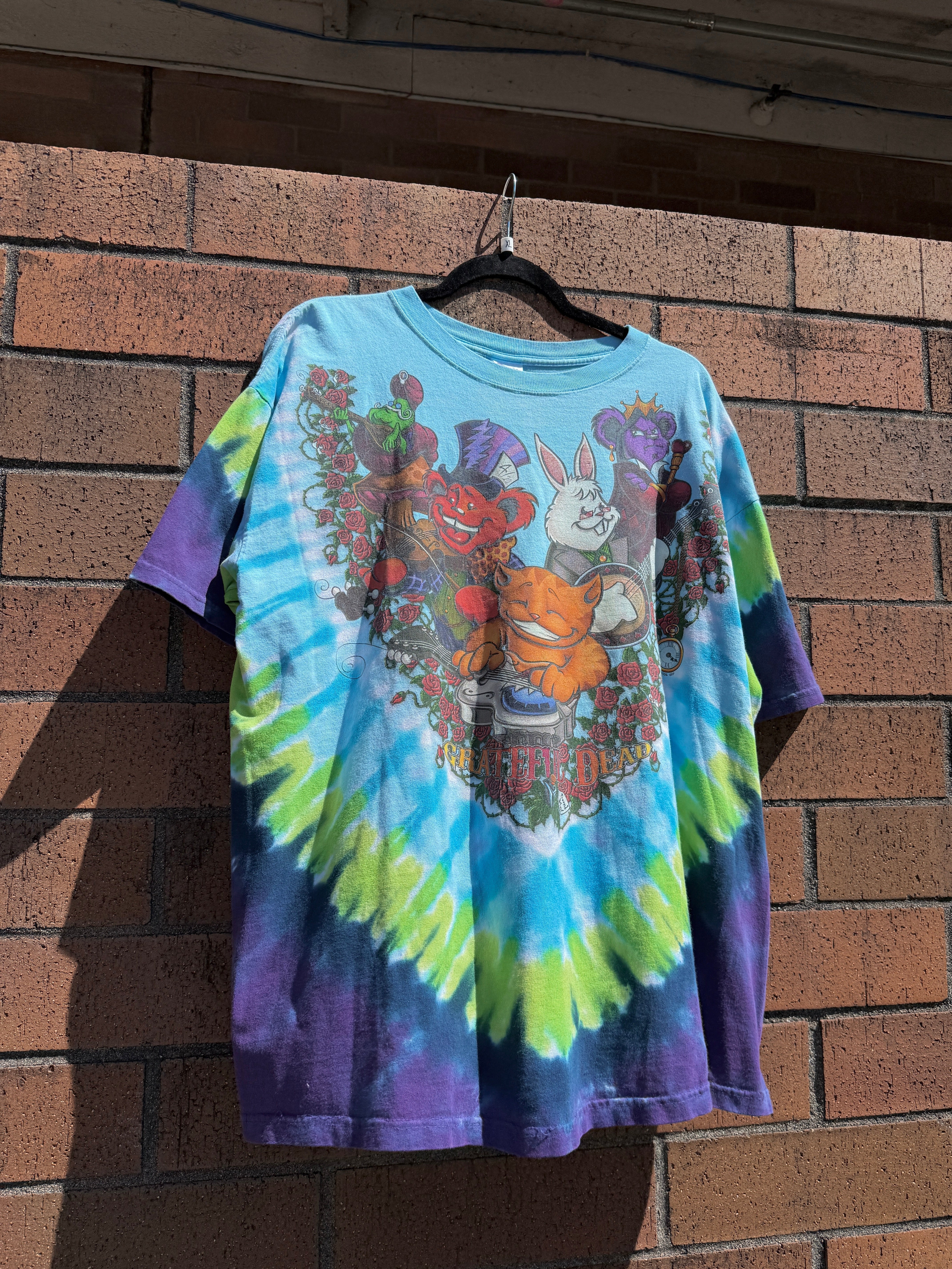 2006 Grateful Dead Wonderland Jam Band Tie Dye Tee Size XL