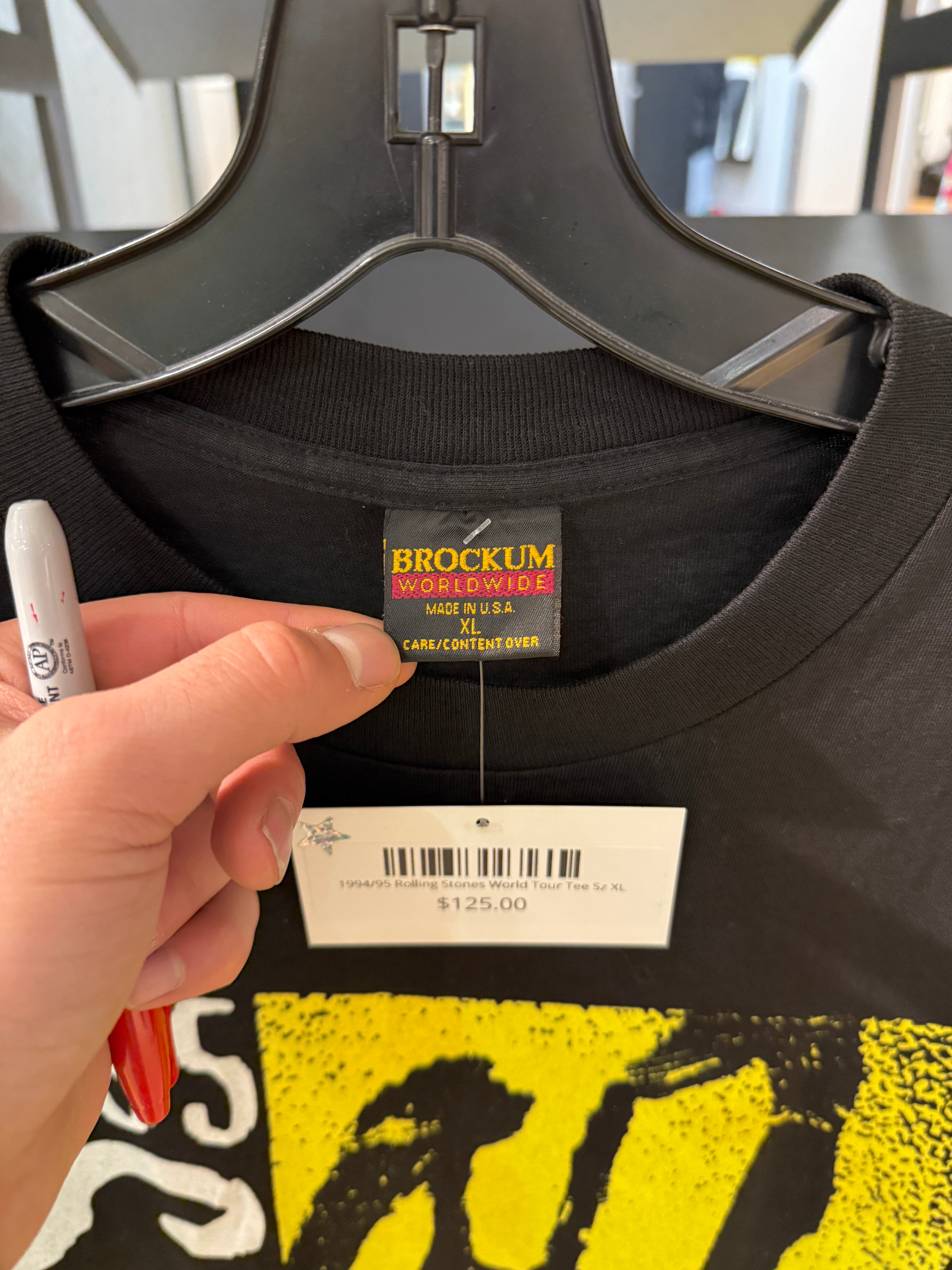 1994/95 Rolling Stones World Tour Tee Sz XL