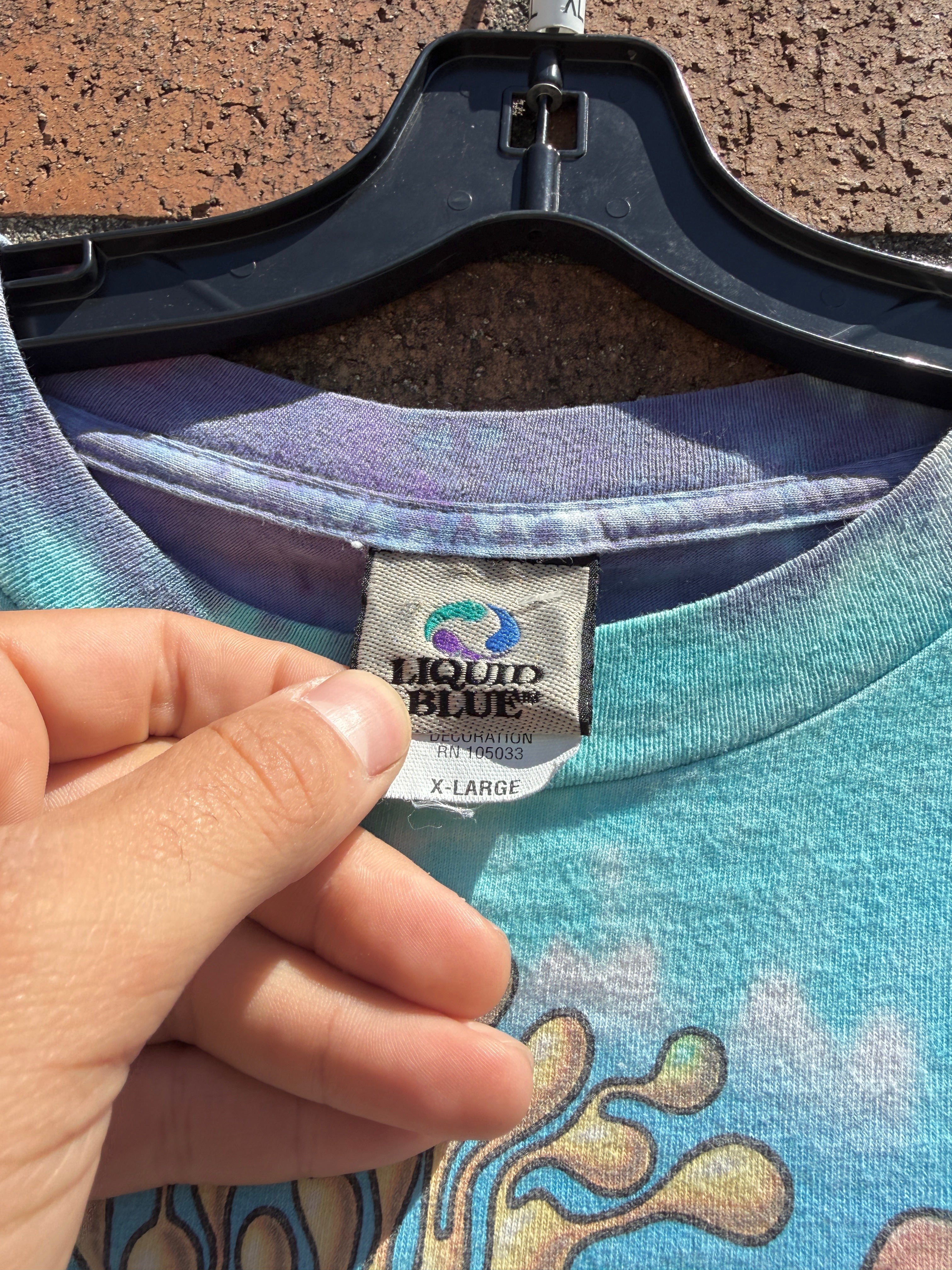 2003 Liquid Blue Grateful Dead Ice Cream Kid Tie Dye Tee Size XL