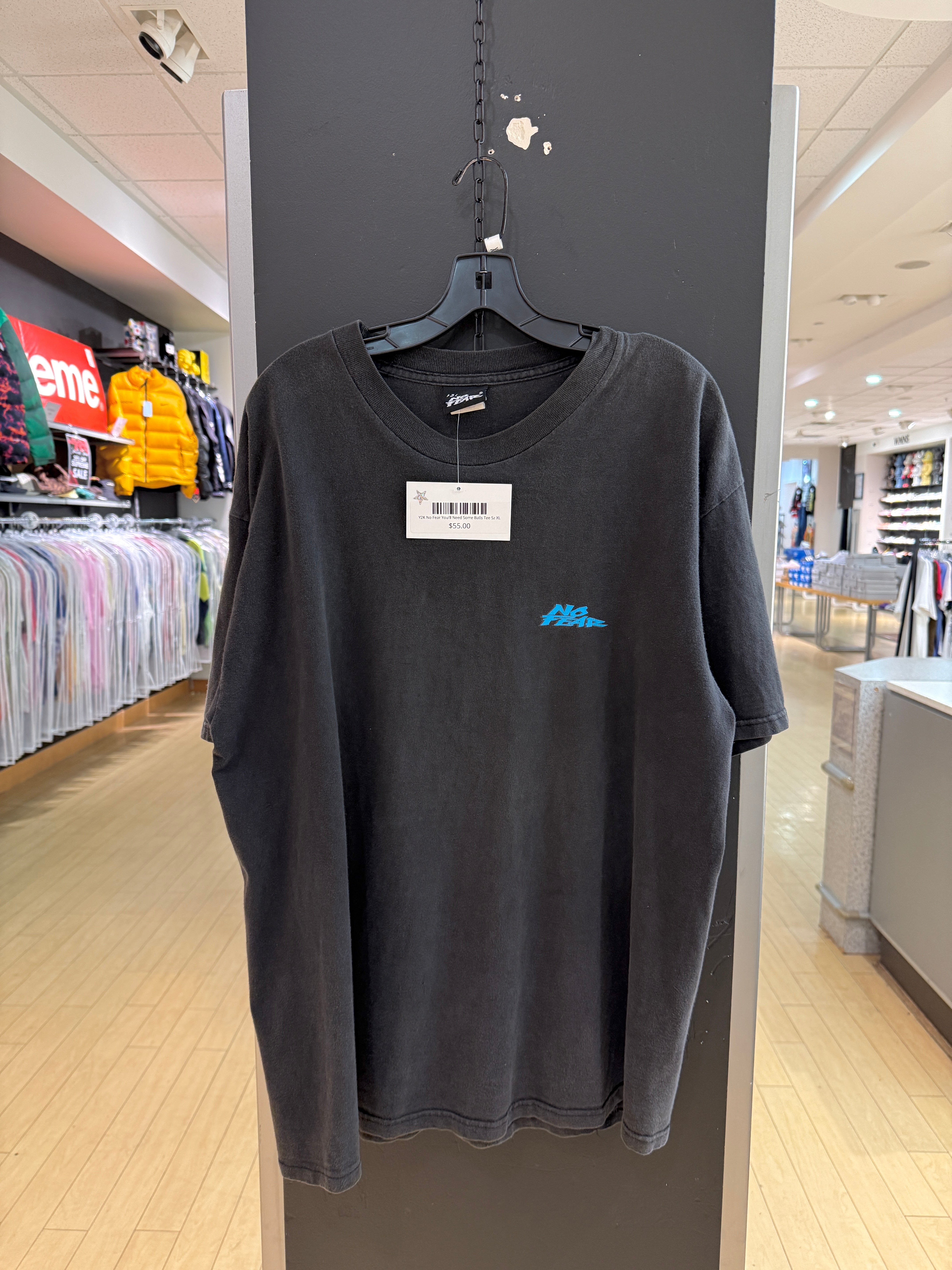 Y2K No Fear You'll Need Some Balls Tee Sz XL