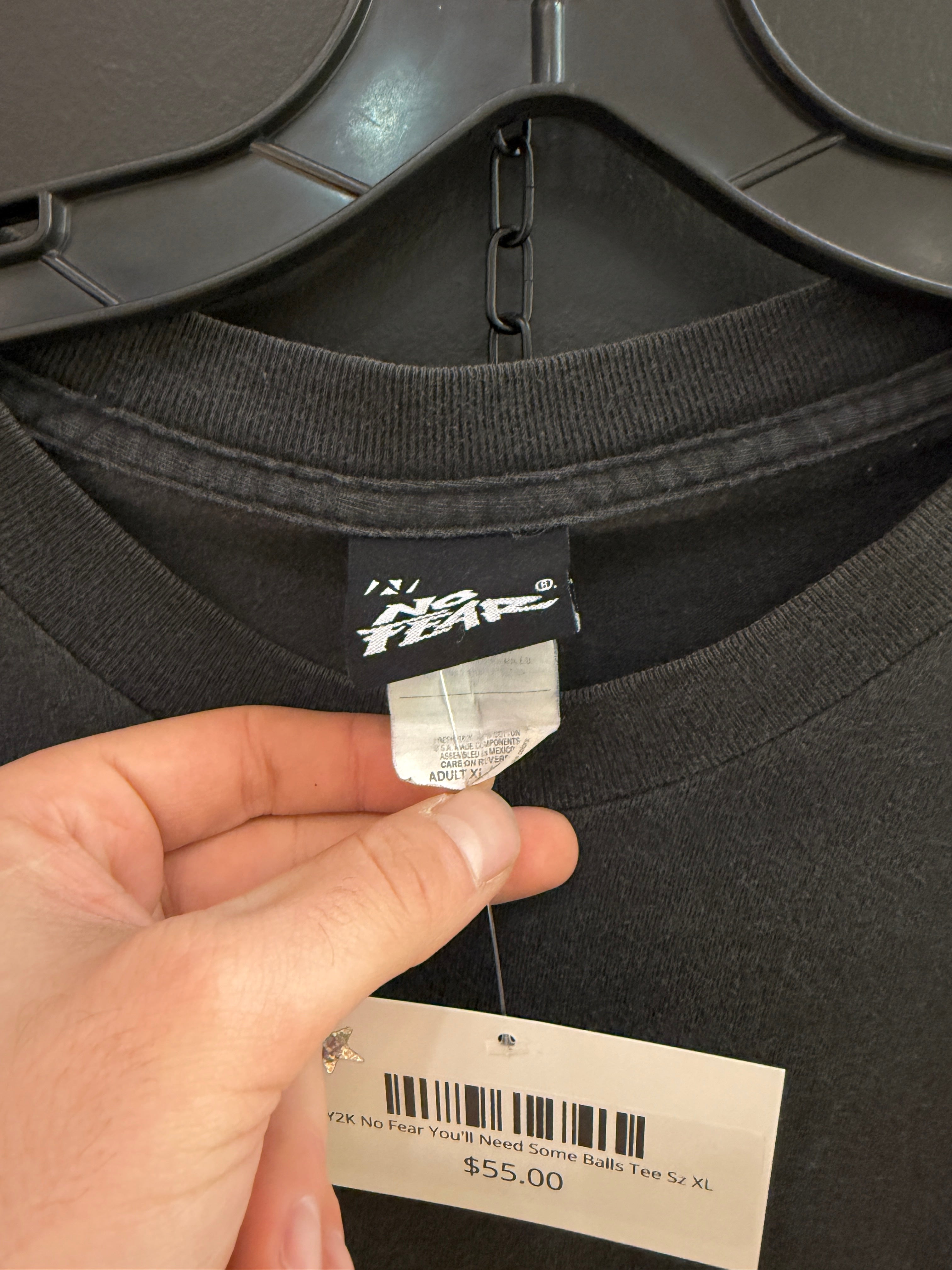 Y2K No Fear You'll Need Some Balls Tee Sz XL