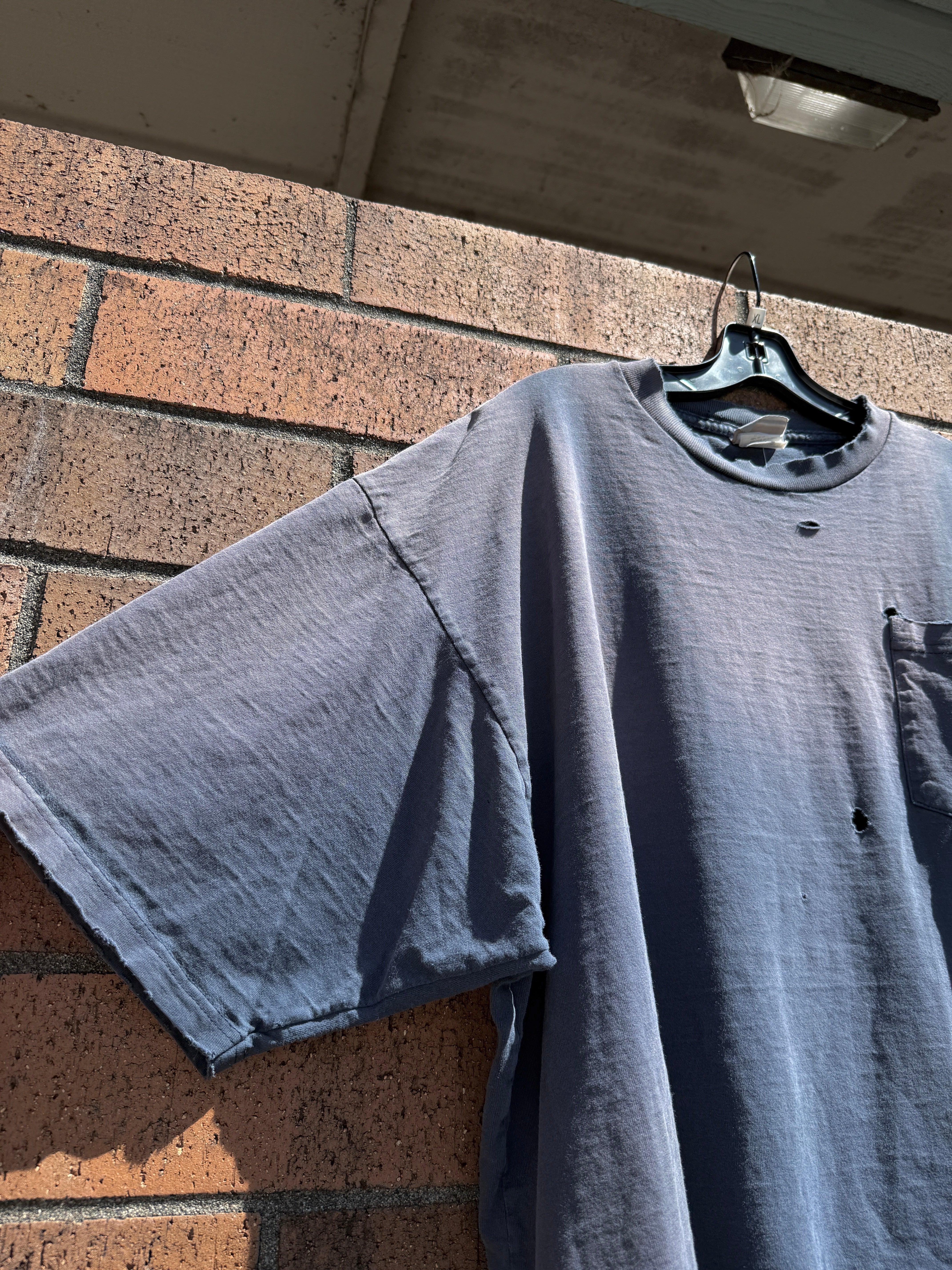 Y2K Carhartt Faded Navy Blue Pocket Tee Size XL