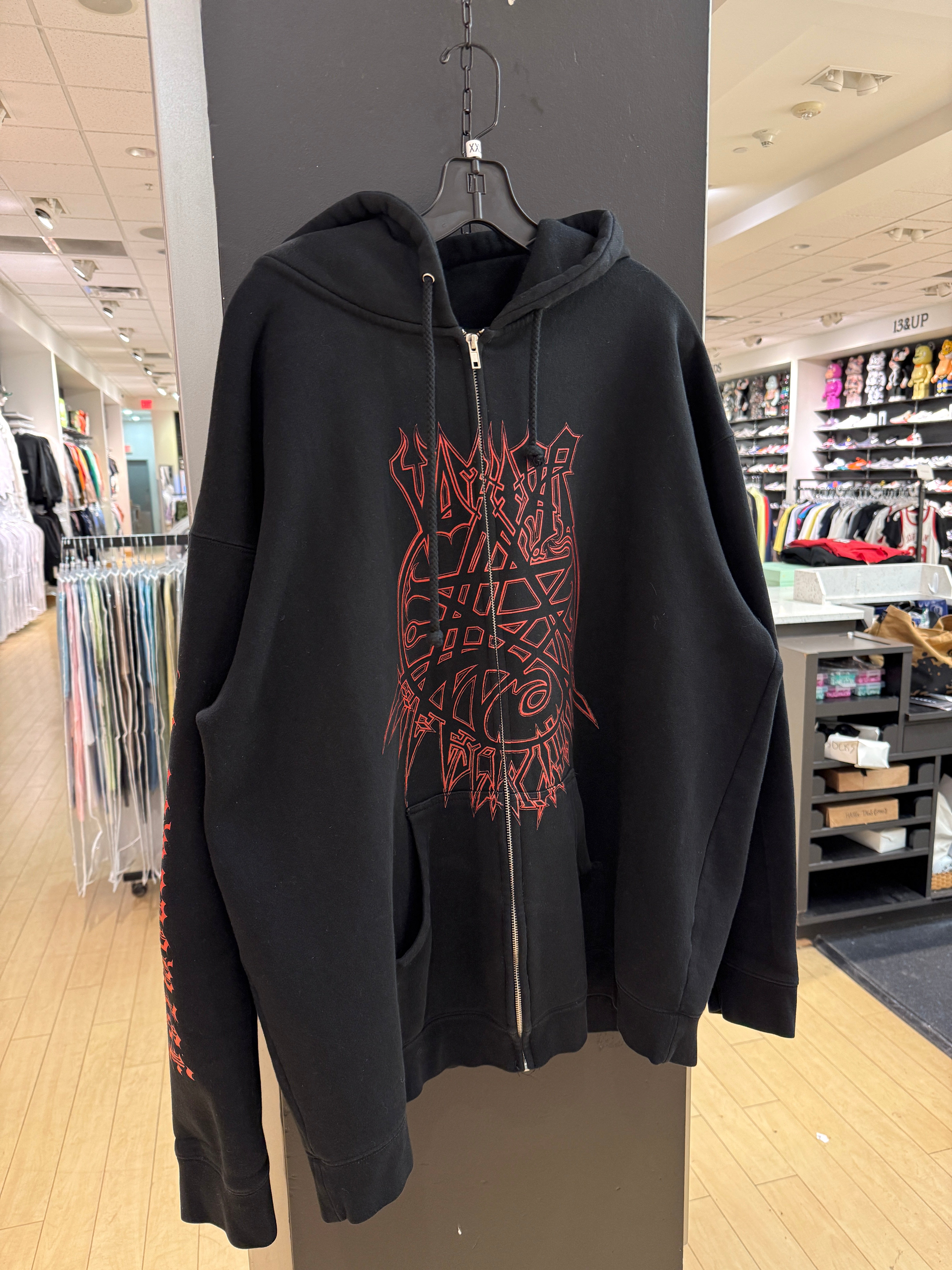 Vomitor Escalation Metal Band Zip Up Hoodie Sz 3XL