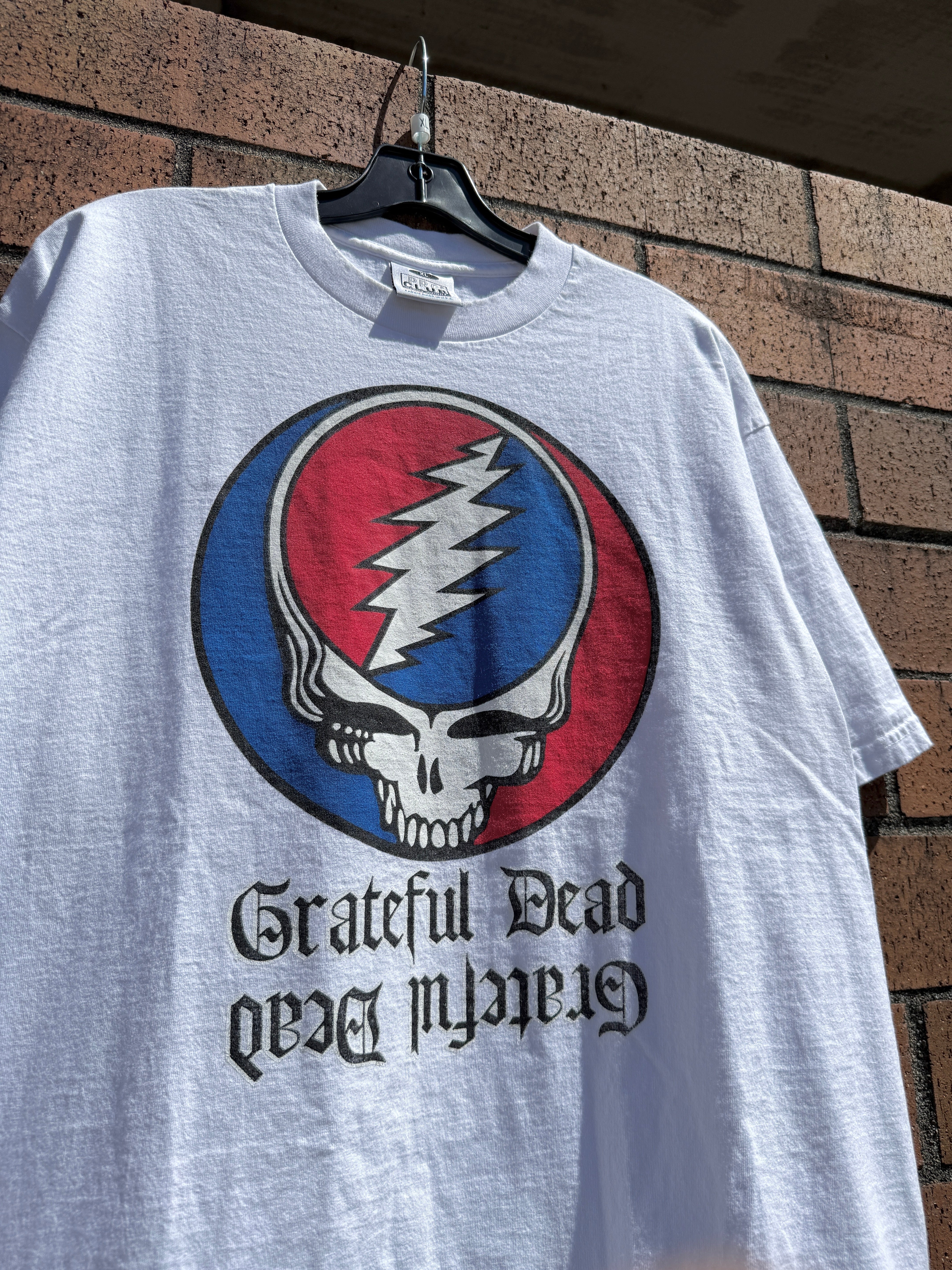 Grateful Dead Mirrored Stealie Pro Club Lot Tee Size XL