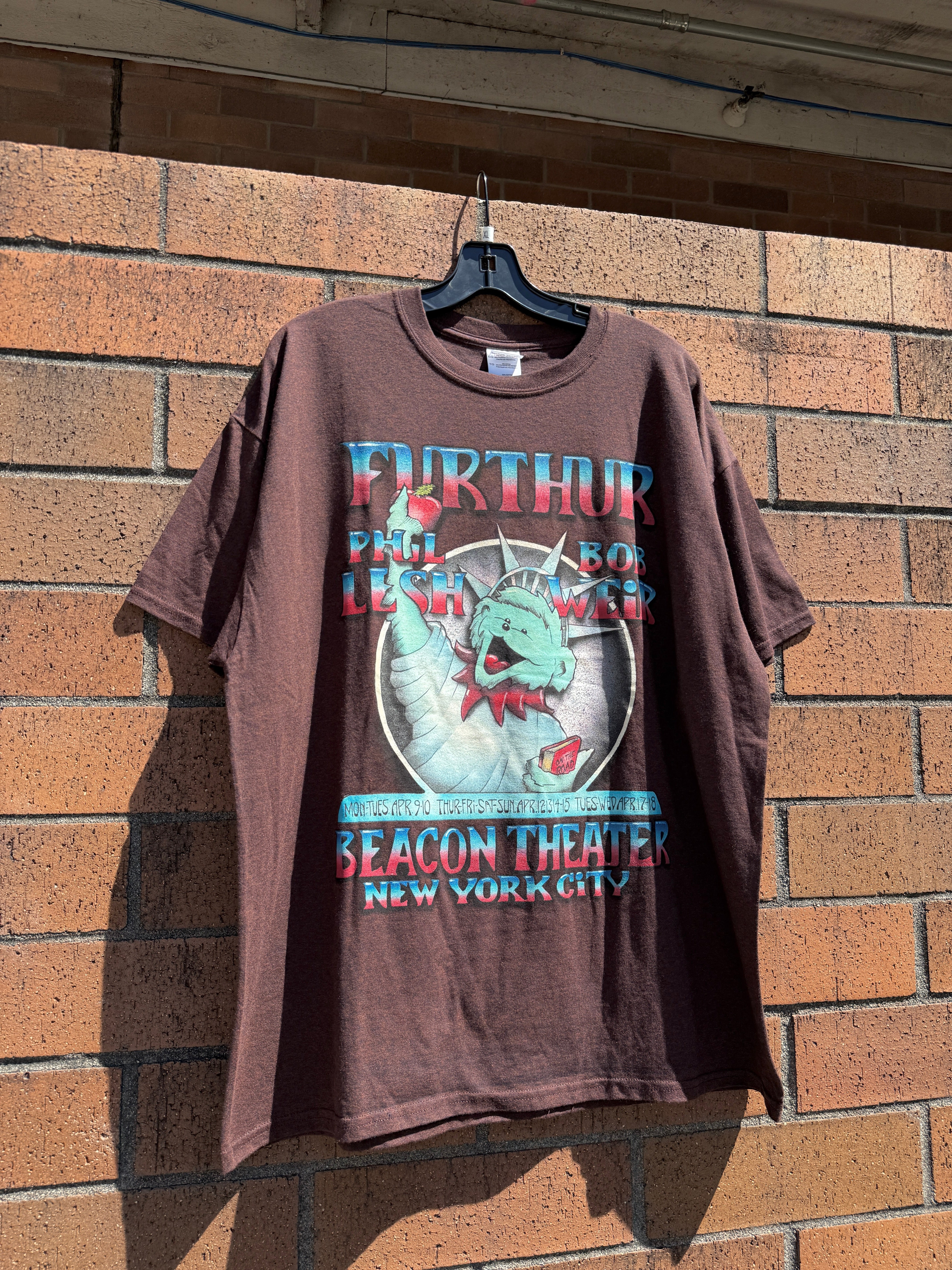 2012 Furthur NYC Concert Grateful Dead Tee Size XL