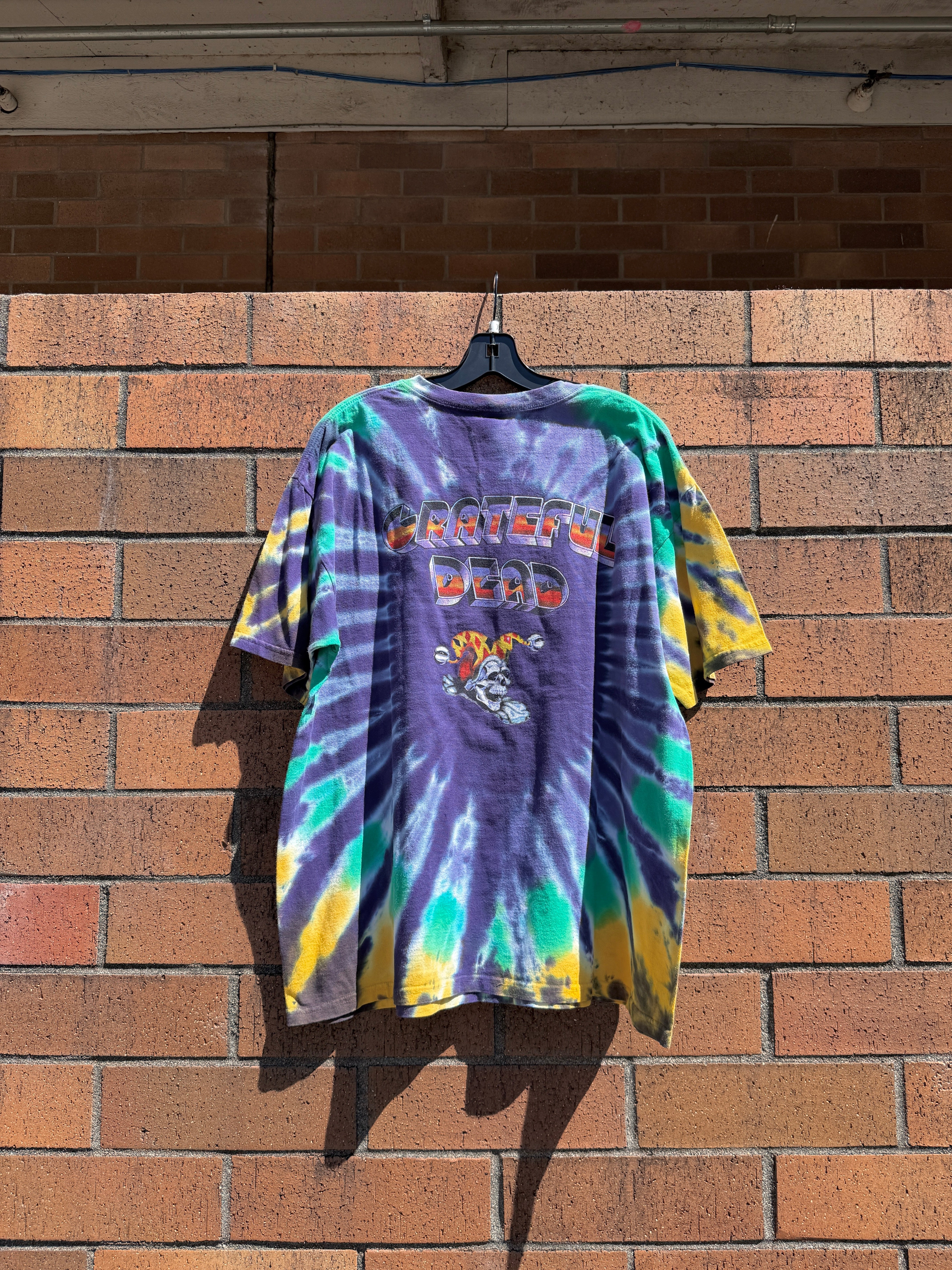 Y2K Grateful Dead Jack in the Box Tie Dye Tee Size XL