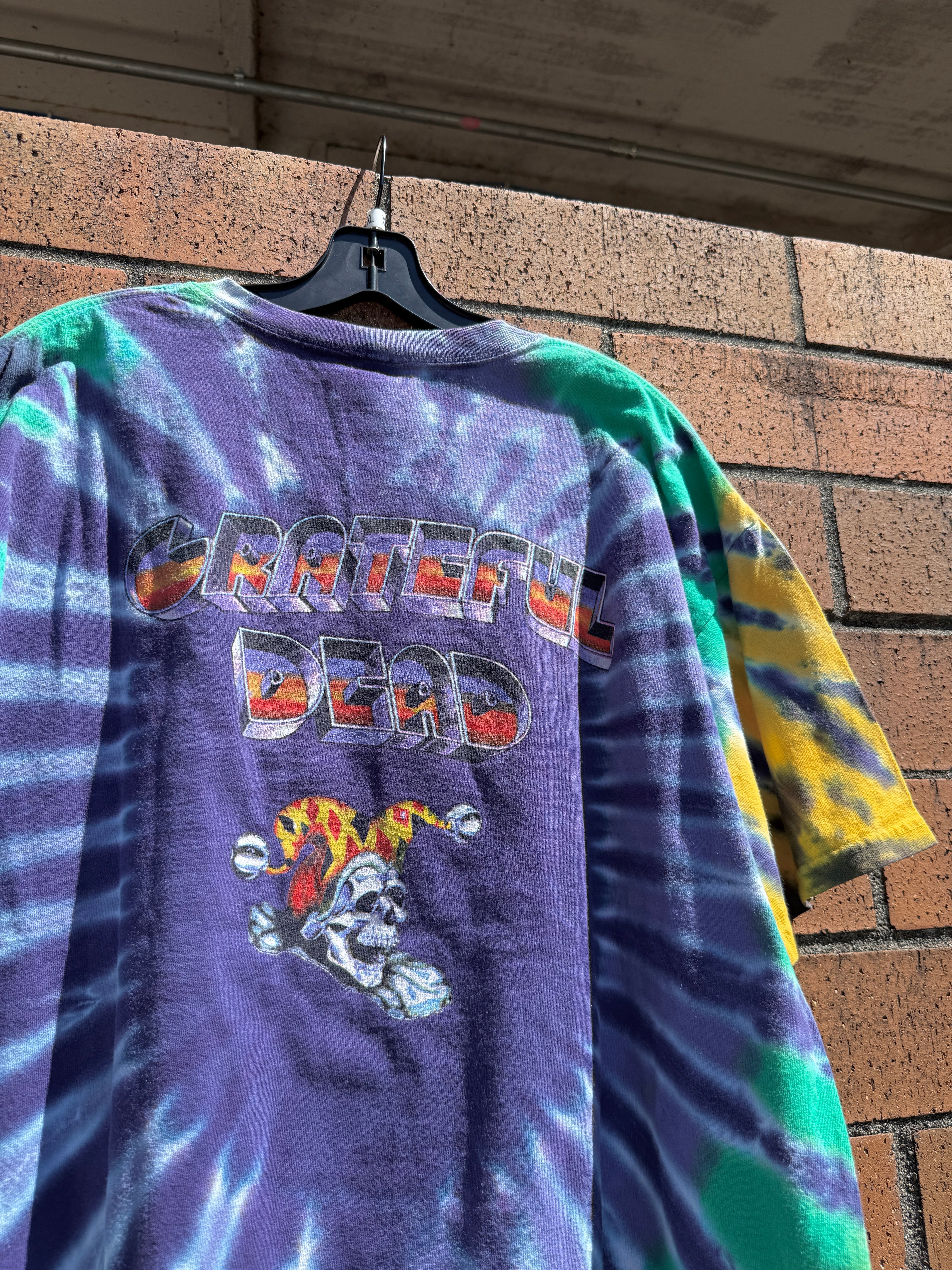 Y2K Grateful Dead Jack in the Box Tie Dye Tee Size XL