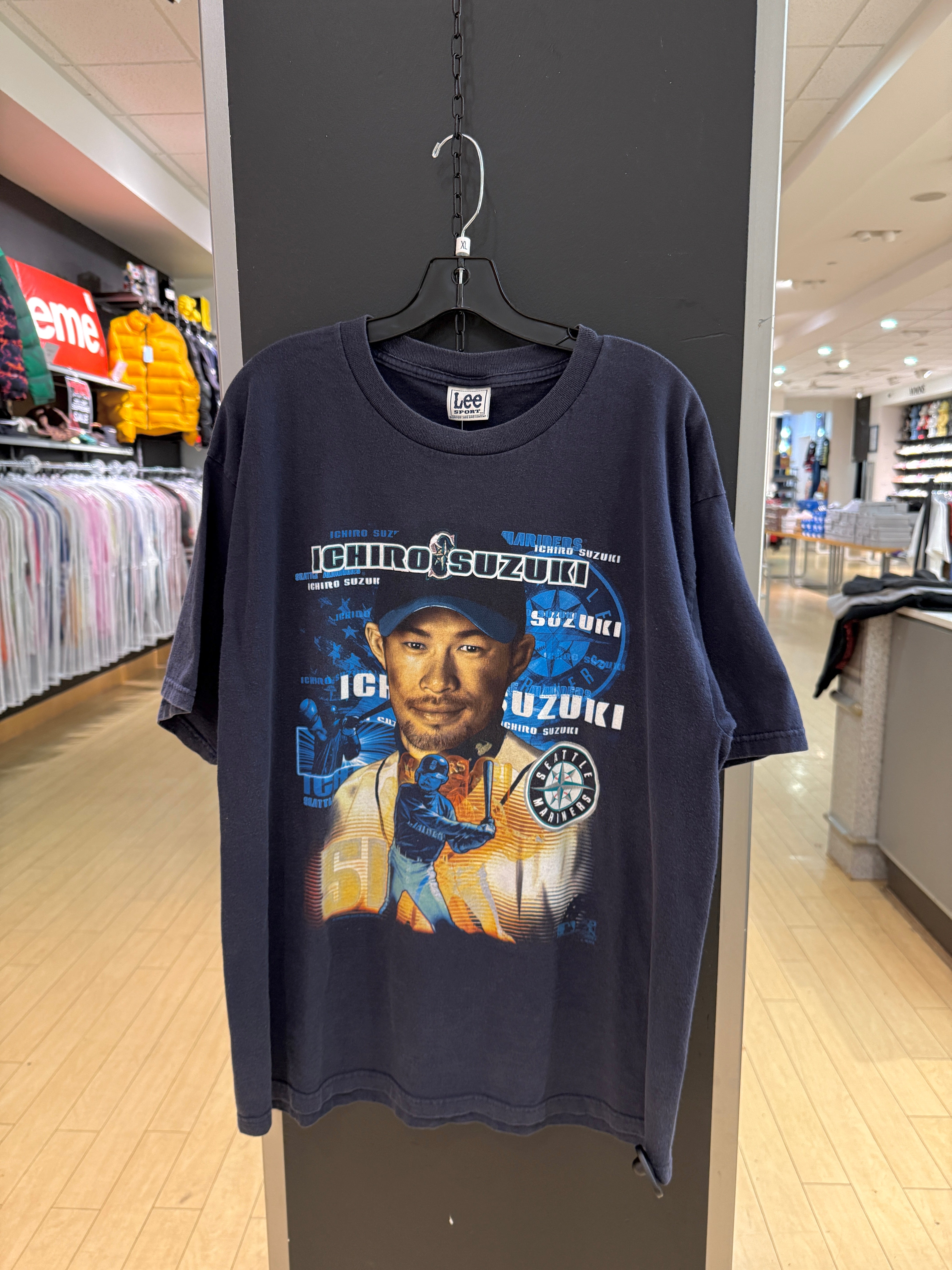 2001 Lee Sport Ichiro Mariners Tee Sz XL