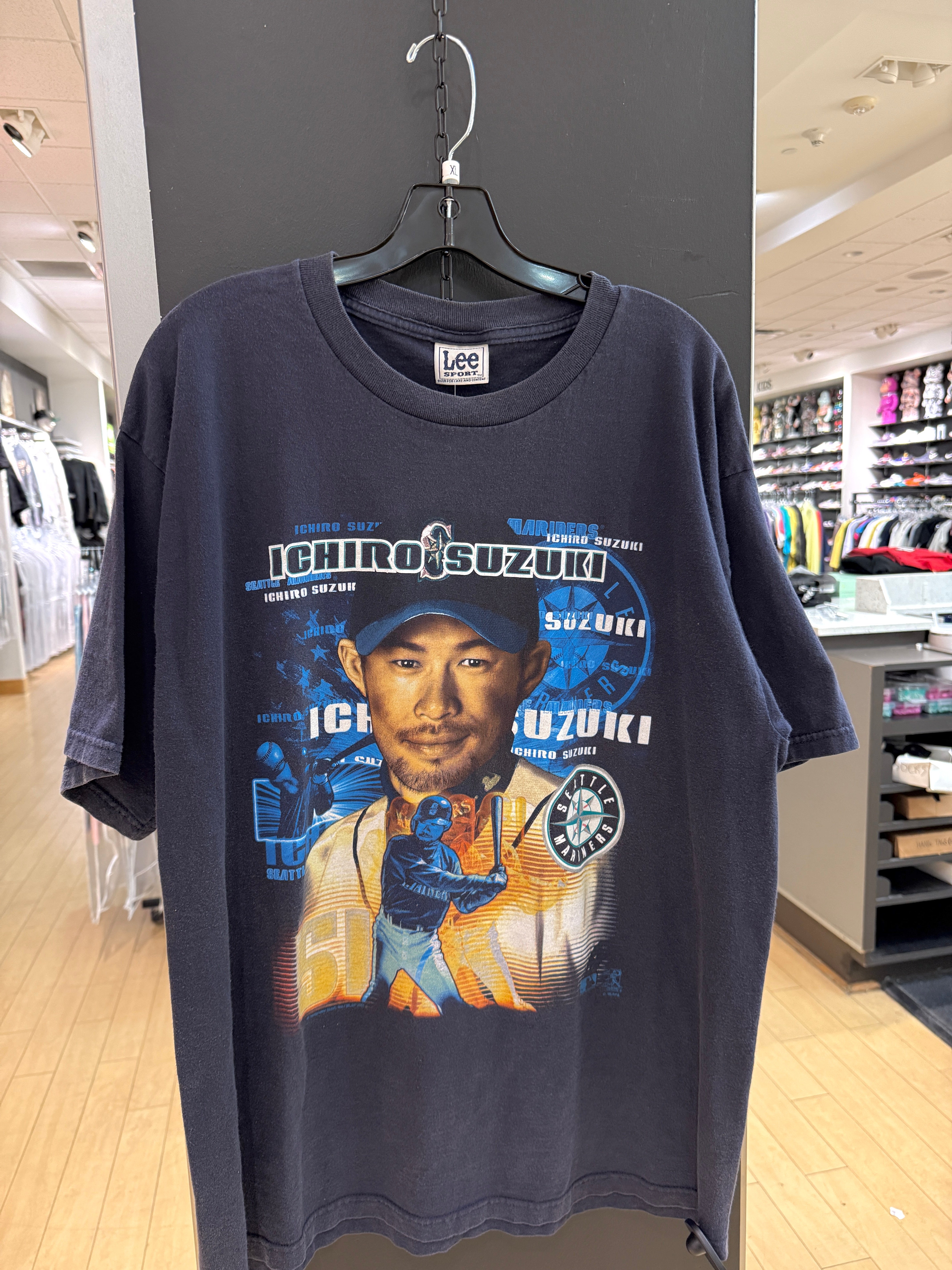 2001 Lee Sport Ichiro Mariners Tee Sz XL