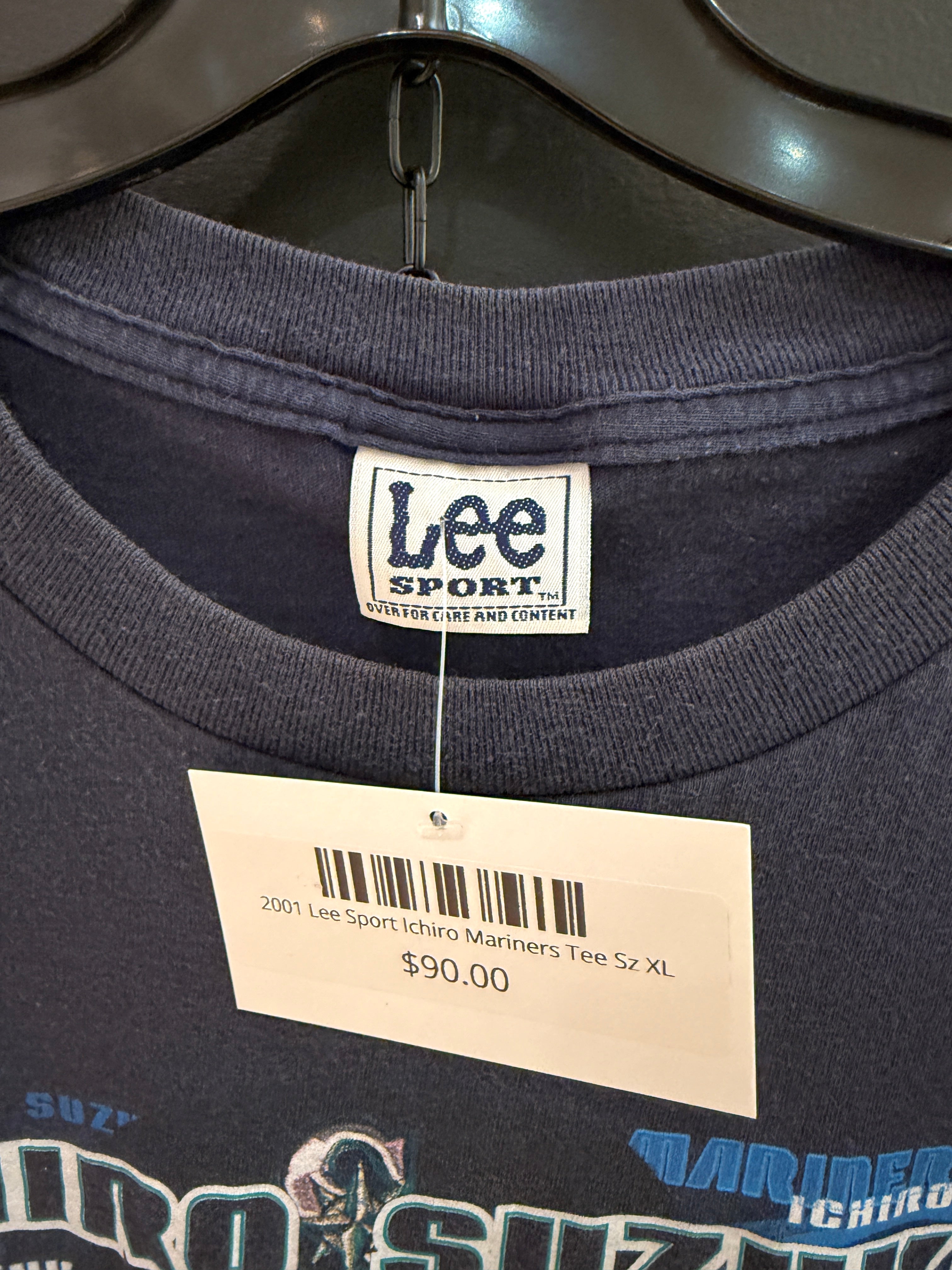 2001 Lee Sport Ichiro Mariners Tee Sz XL