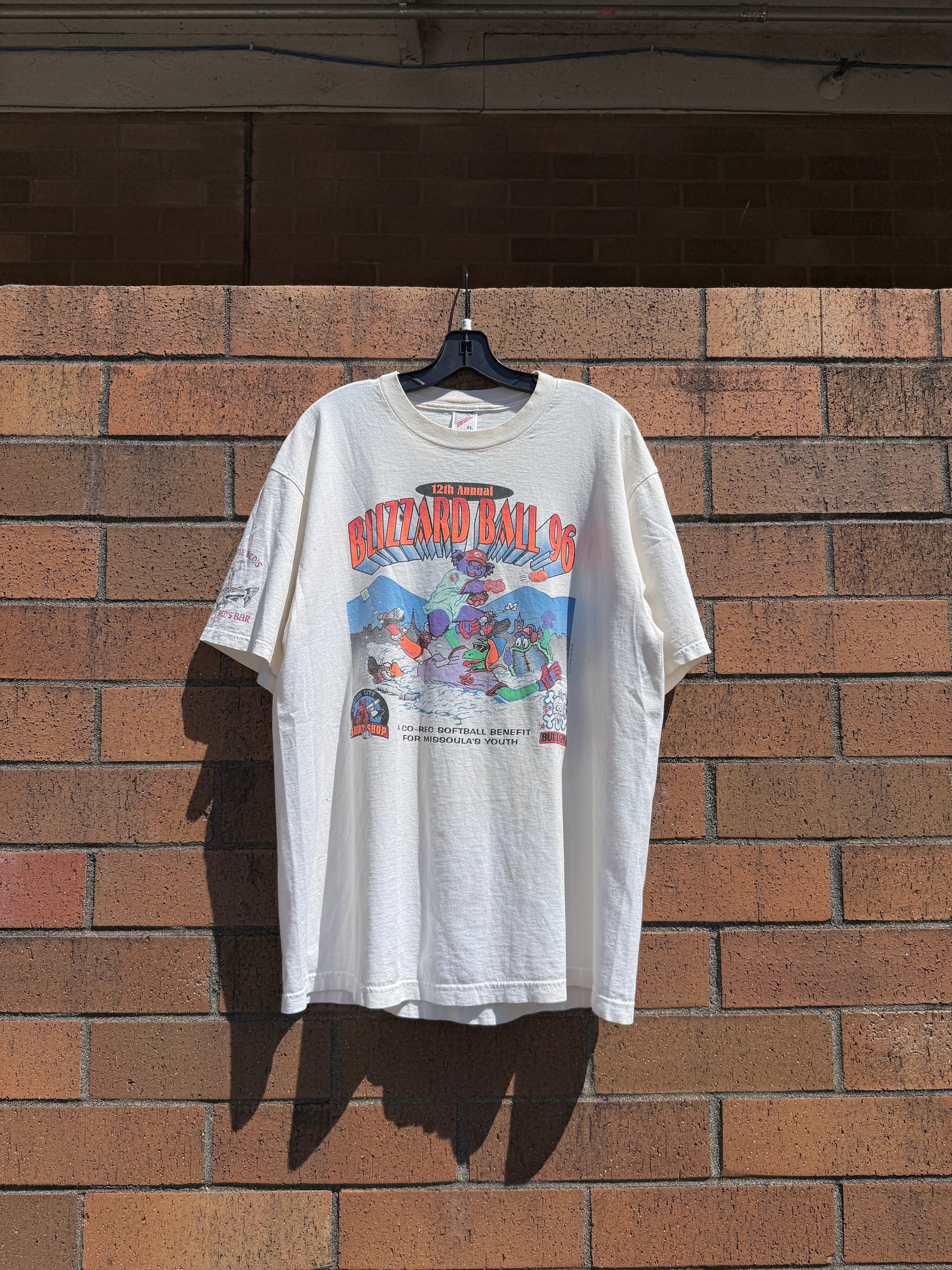 1996 Grateful Dead Blizzard Ball Softball Tee Size XL