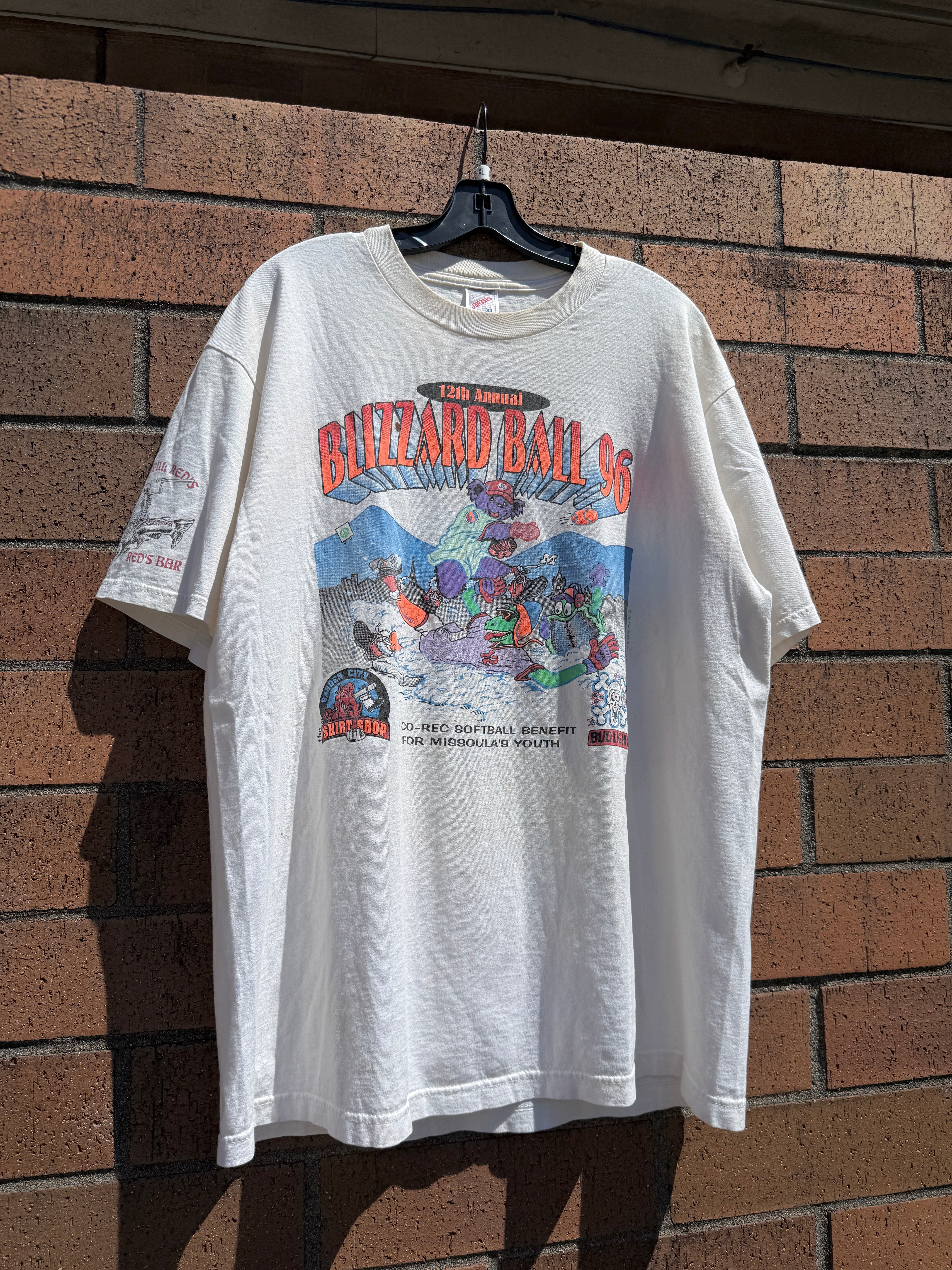 1996 Grateful Dead Blizzard Ball Softball Tee Size XL