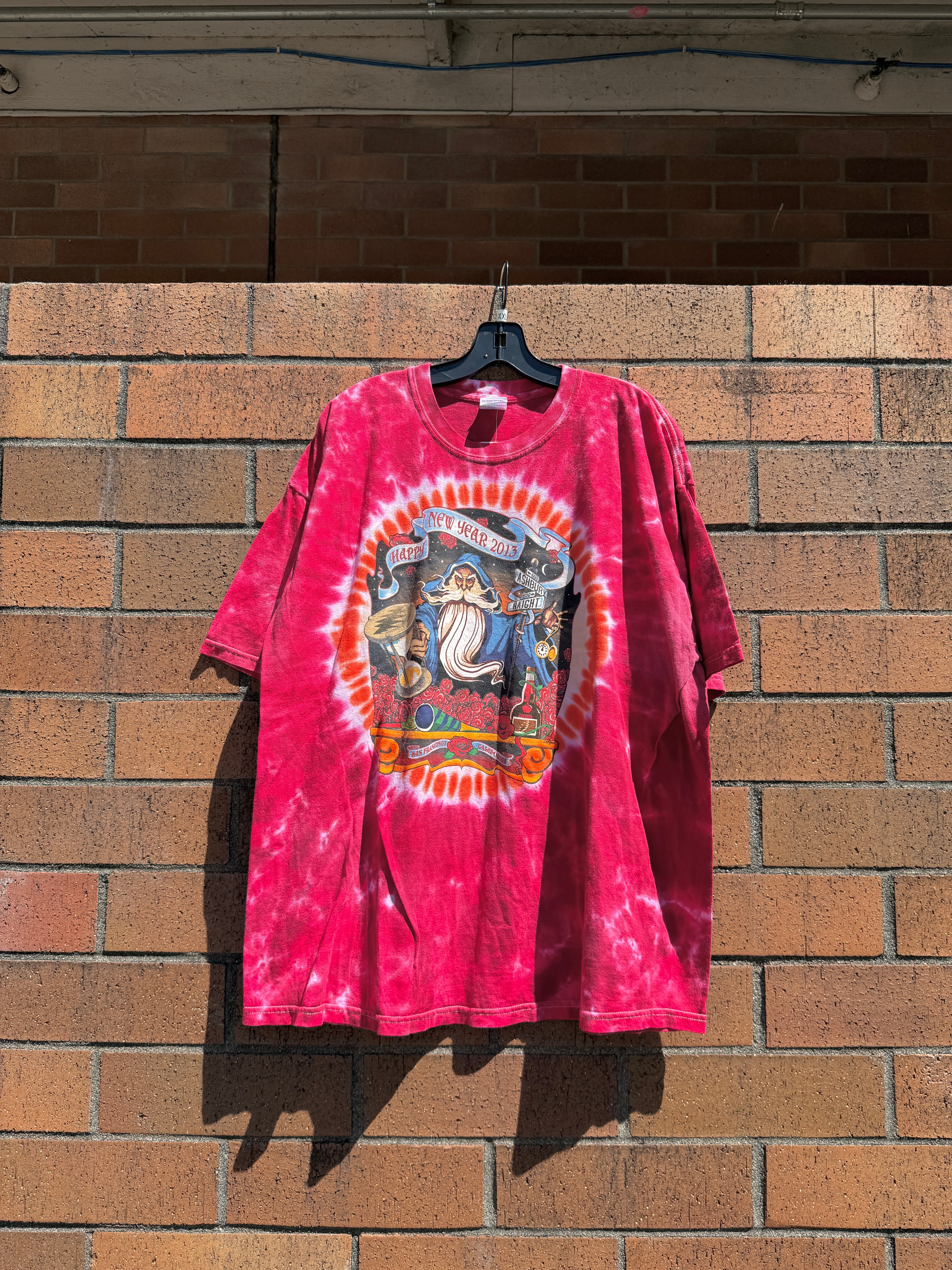 2013 Furthur Happy New Year Grateful Dead Tie Dye Tee Size XXL