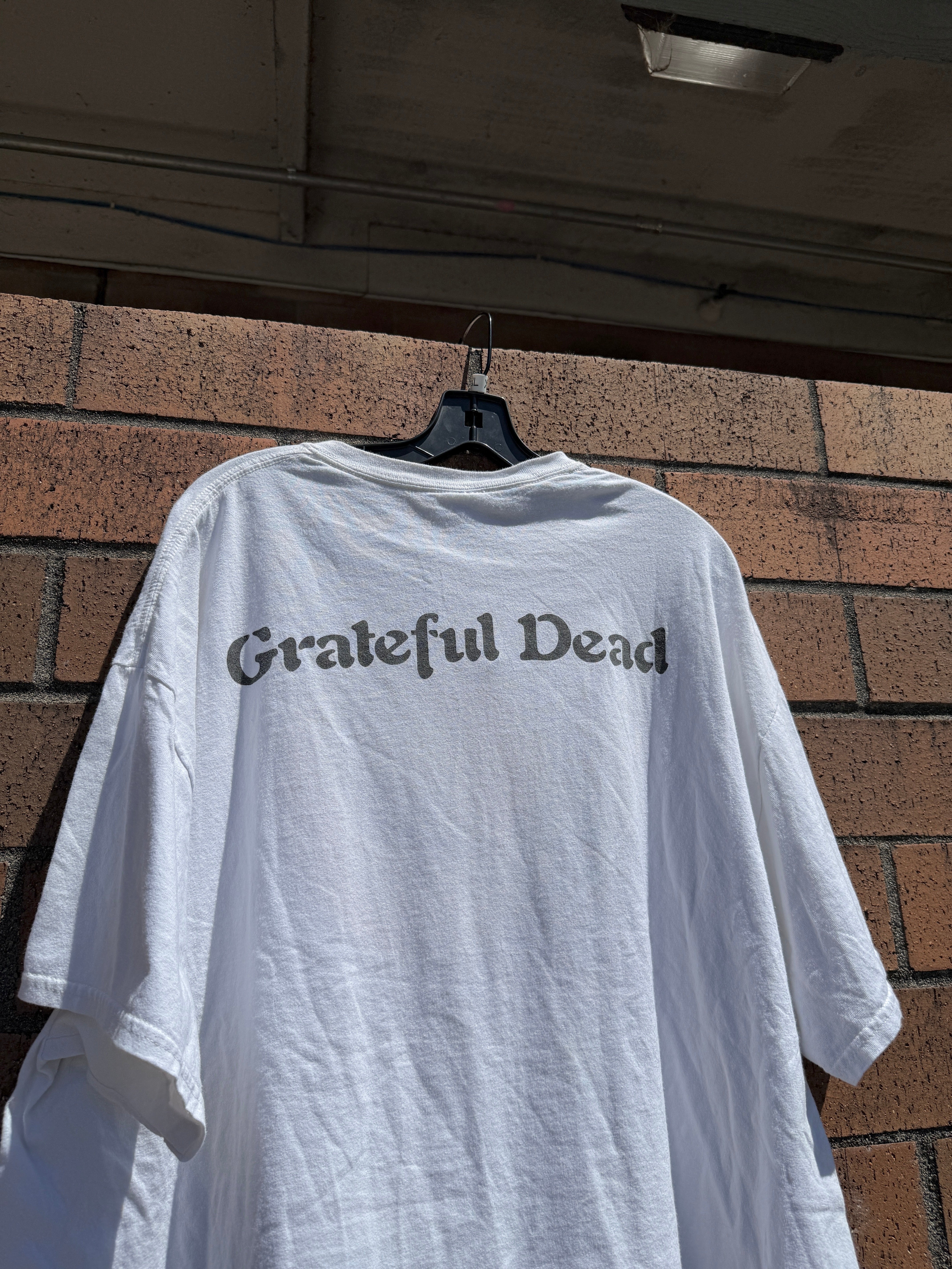 Y2K Grateful Dead White Steal Your Face Tee Size XXL