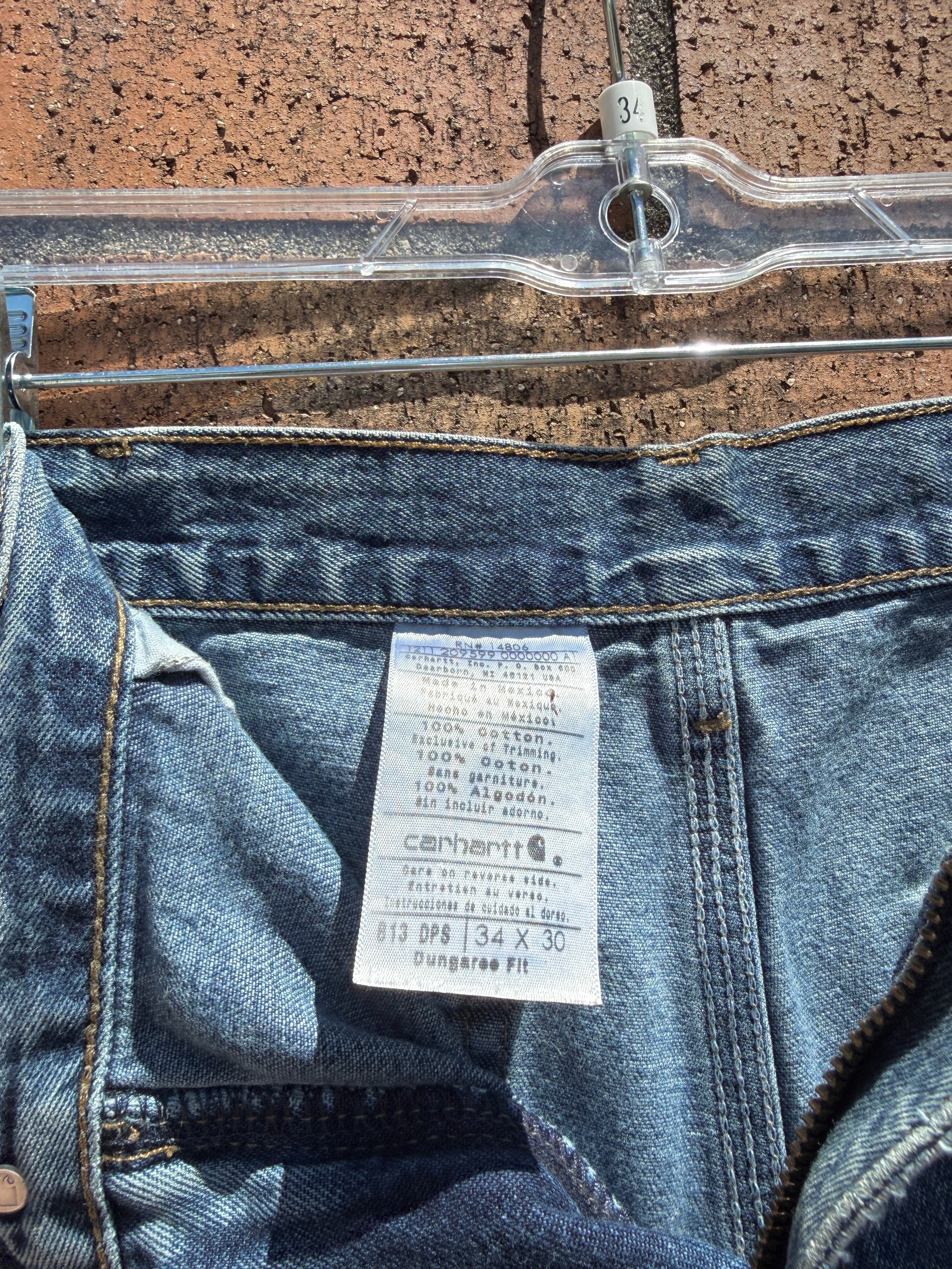 2011 Carhartt Denim Carpenter Shorts Size 34