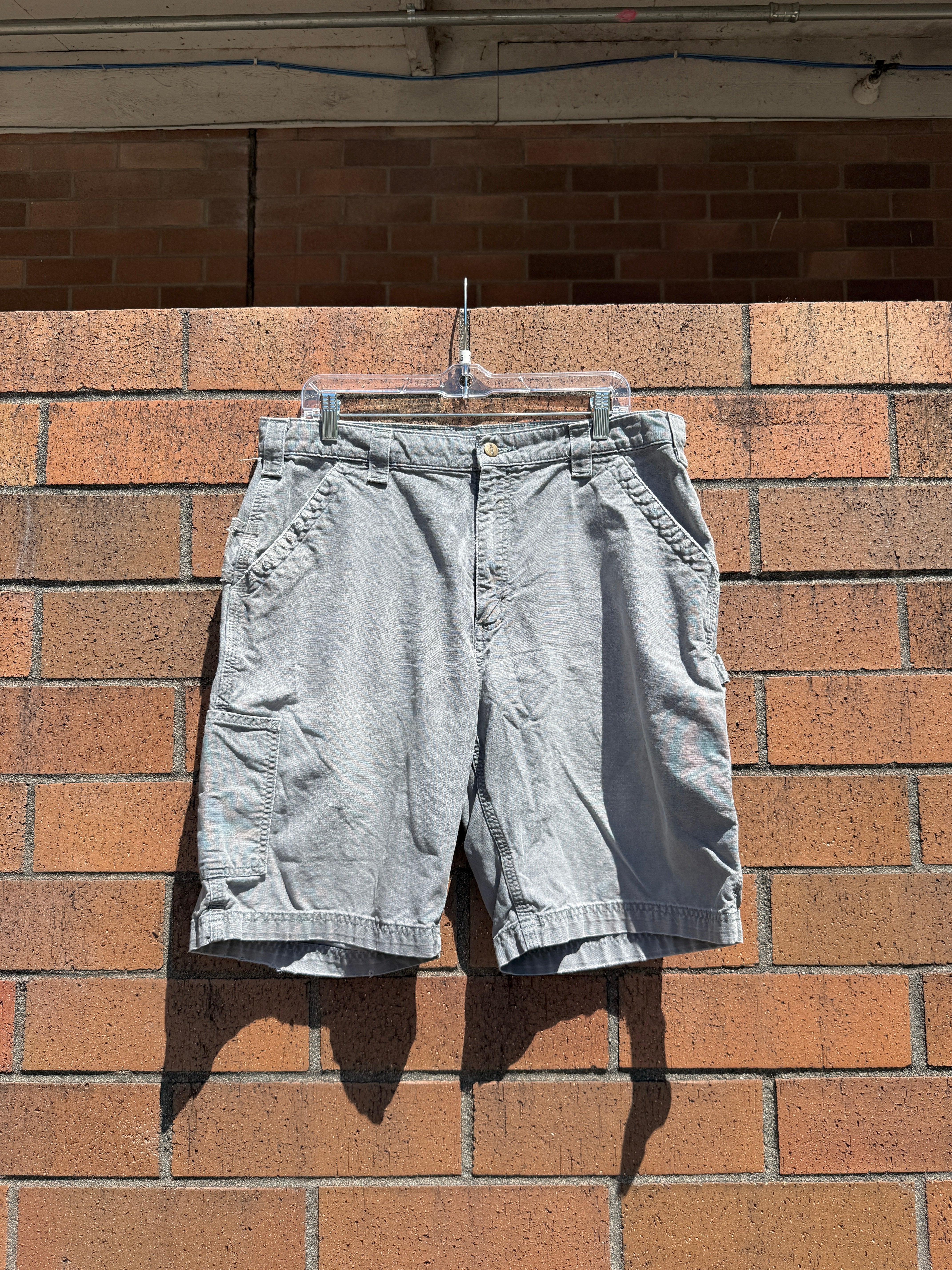 2016 Carhartt Grey Cargo Shorts Size 36