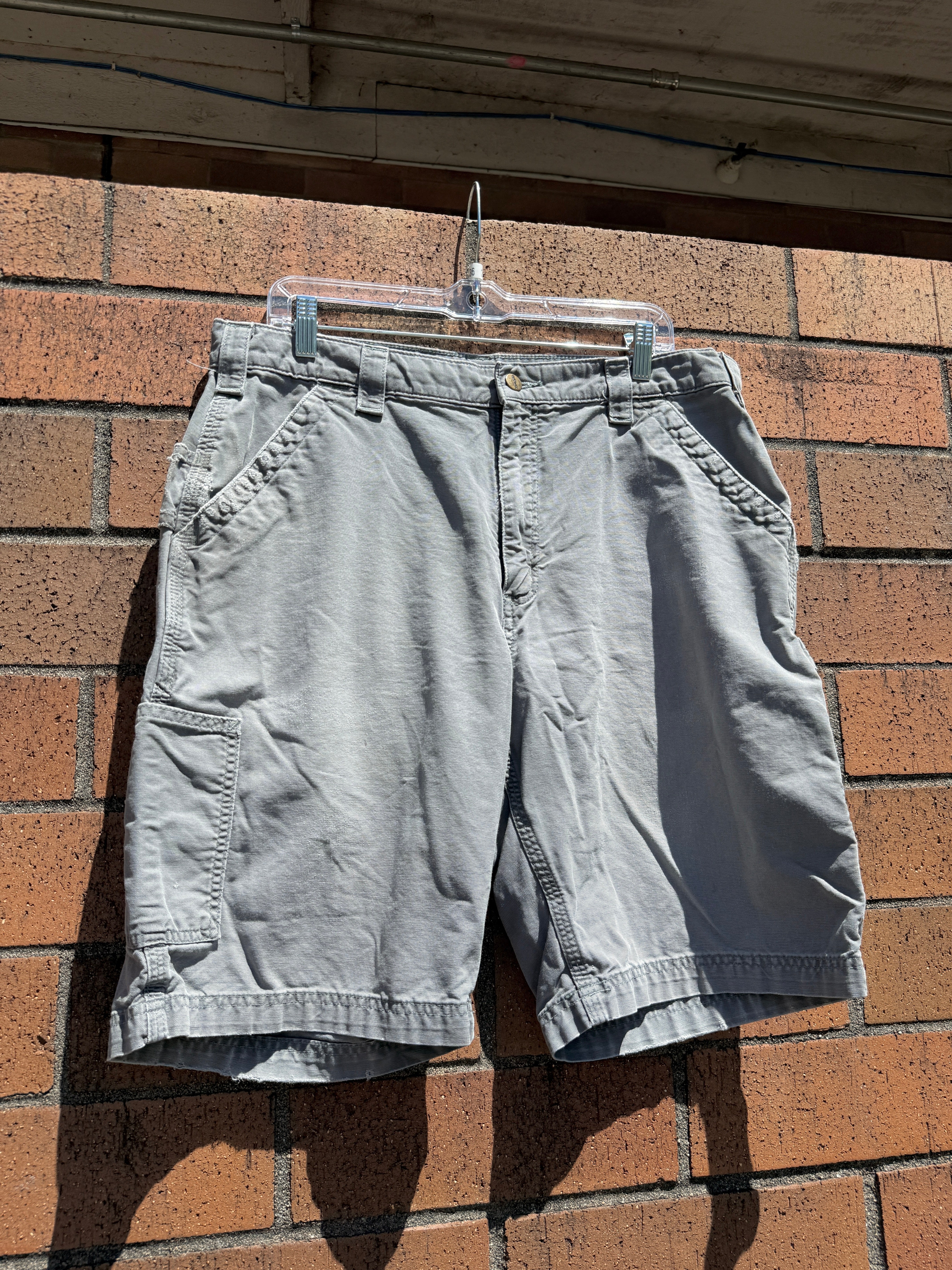 2016 Carhartt Grey Cargo Shorts Size 36