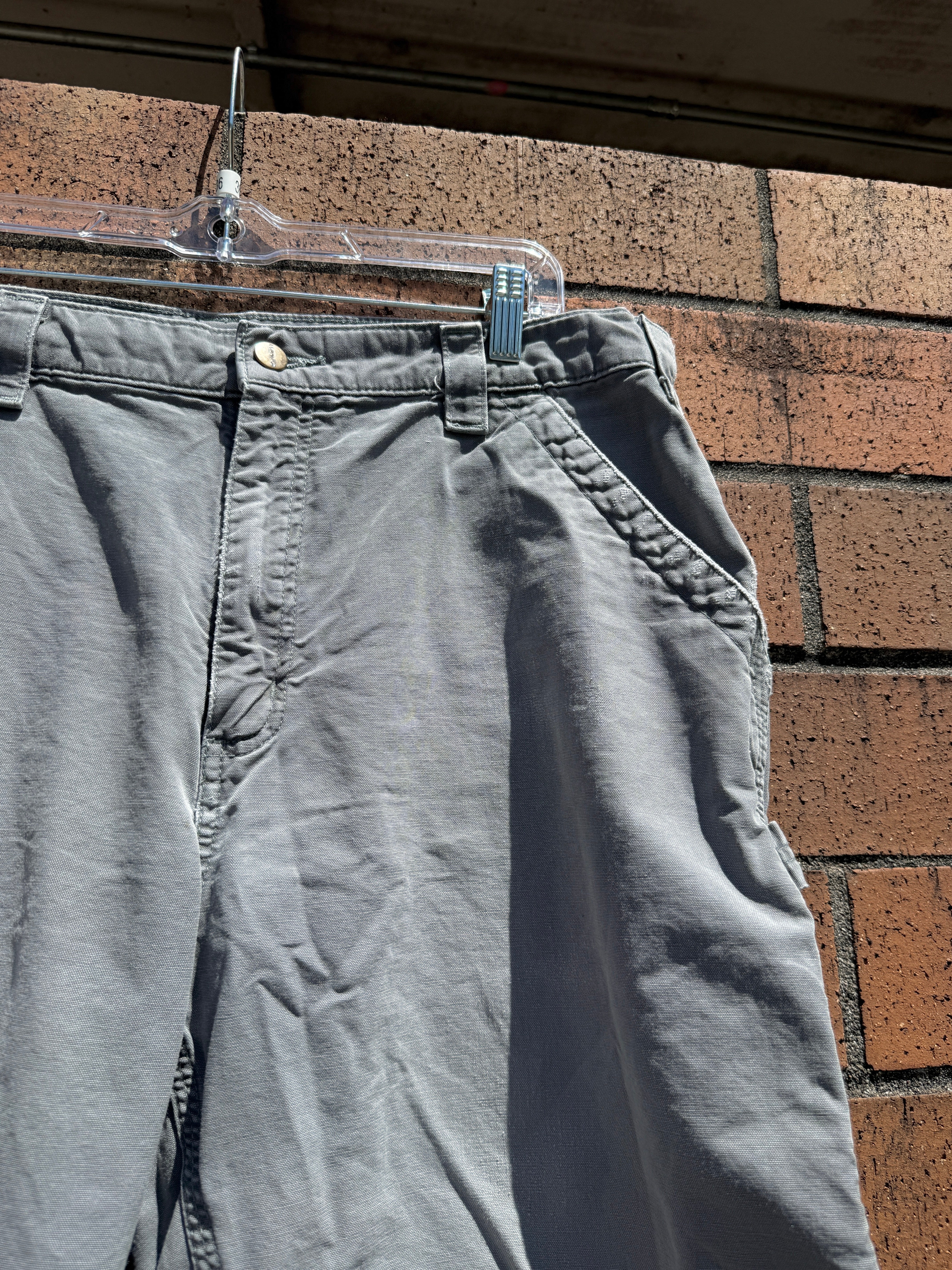 2016 Carhartt Grey Cargo Shorts Size 36