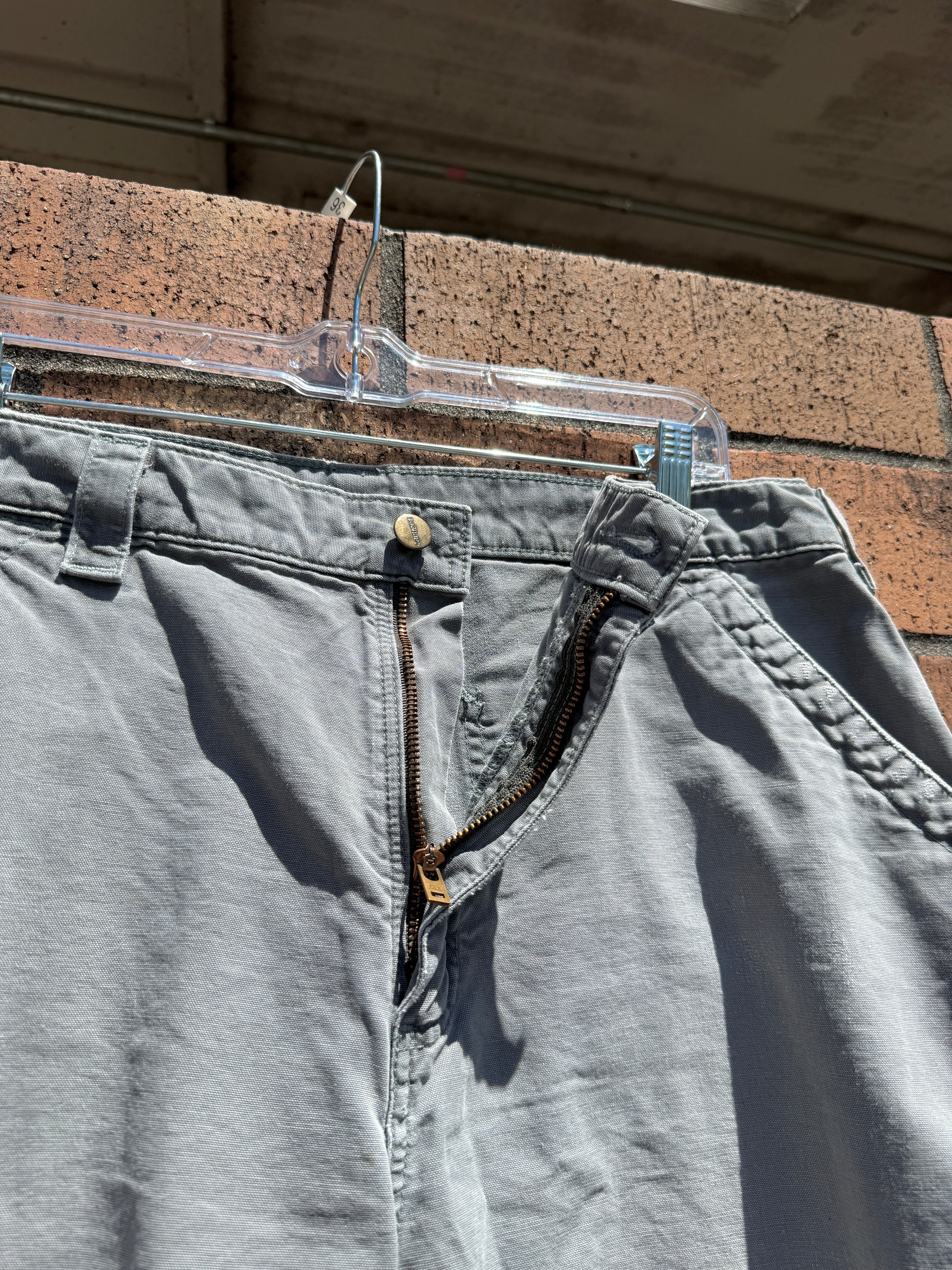 2016 Carhartt Grey Cargo Shorts Size 36
