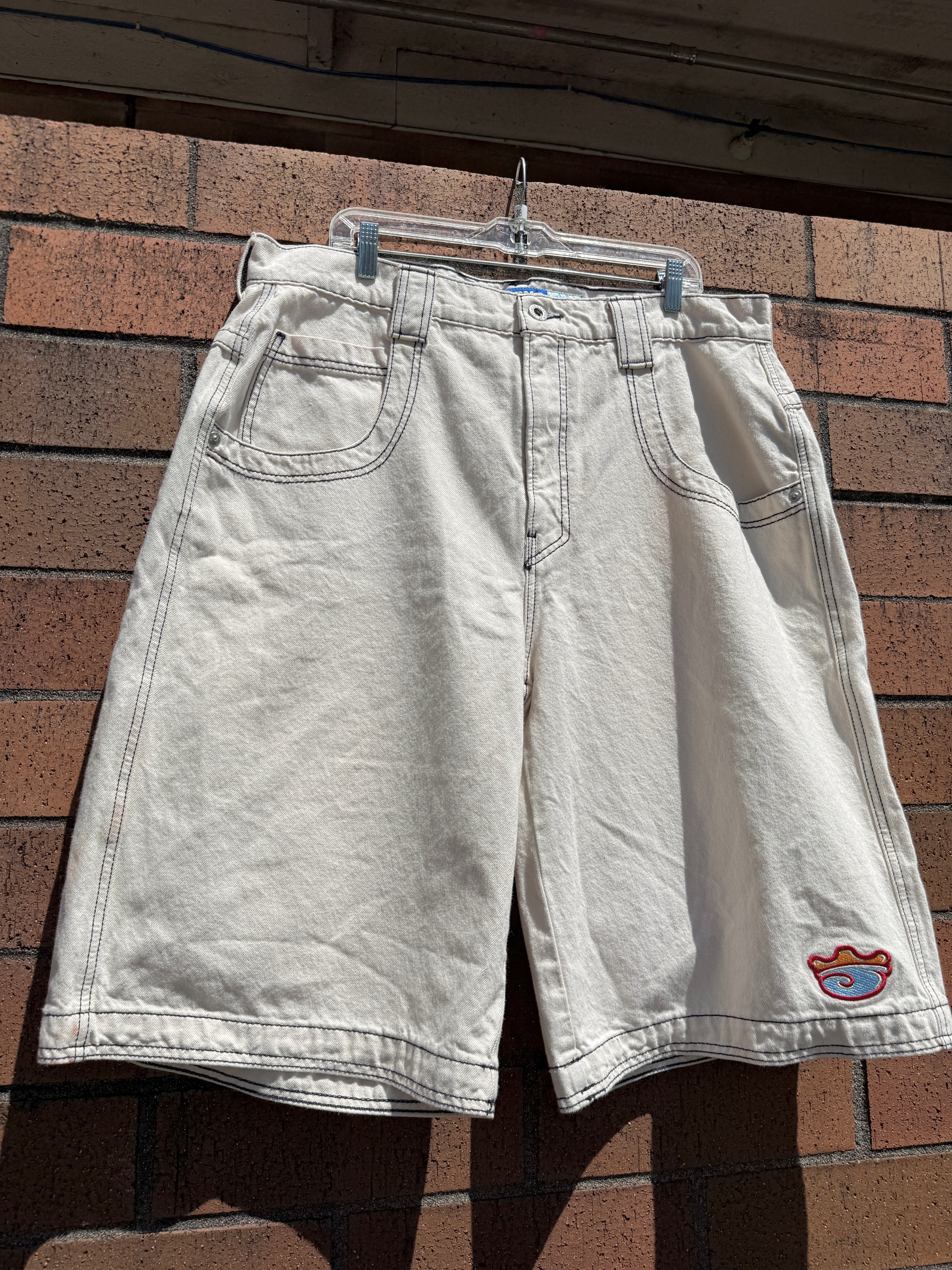 JNCO Jeans 217 King Cream Jorts Size 38