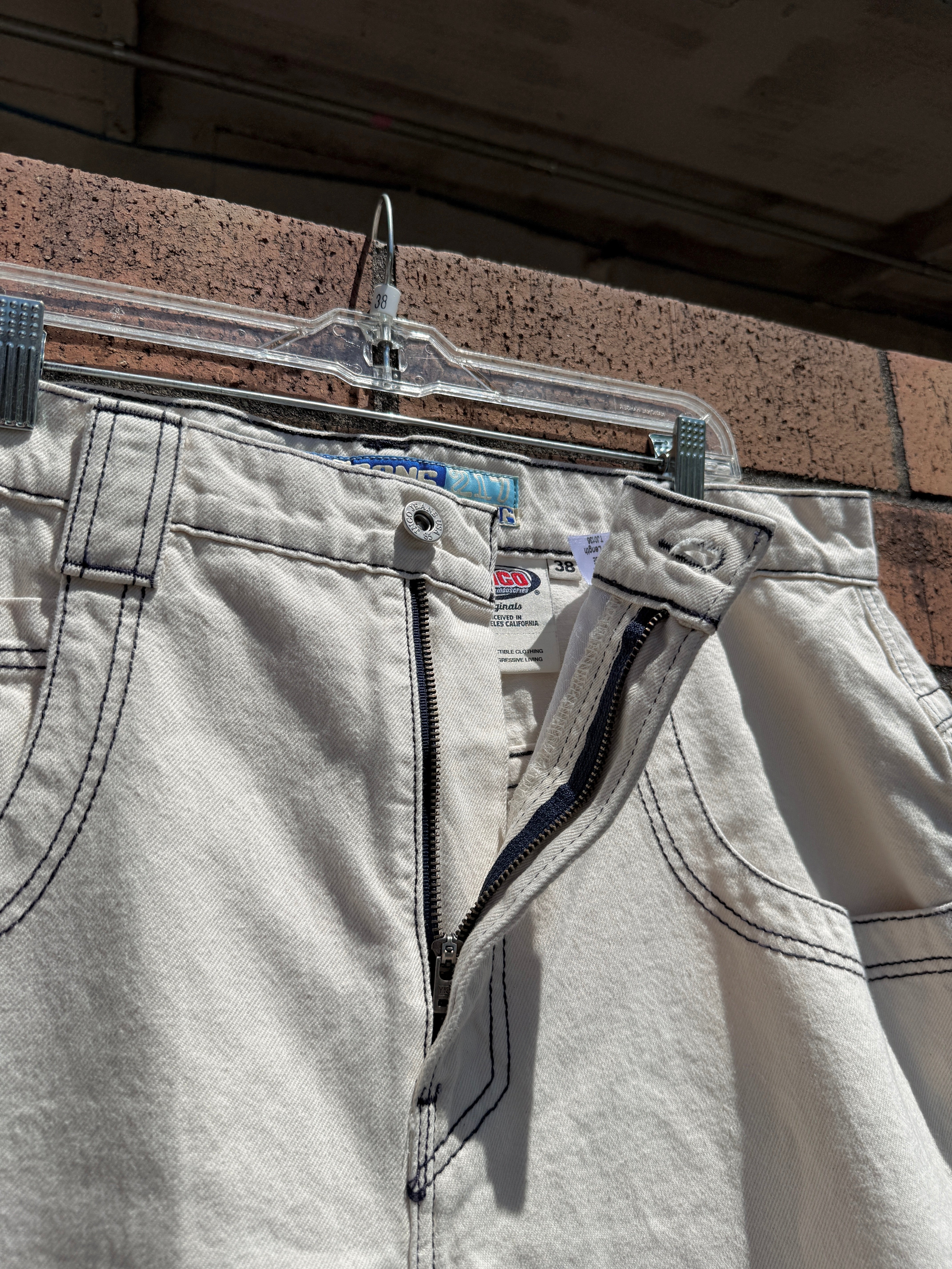 JNCO Jeans 217 King Cream Jorts Size 38