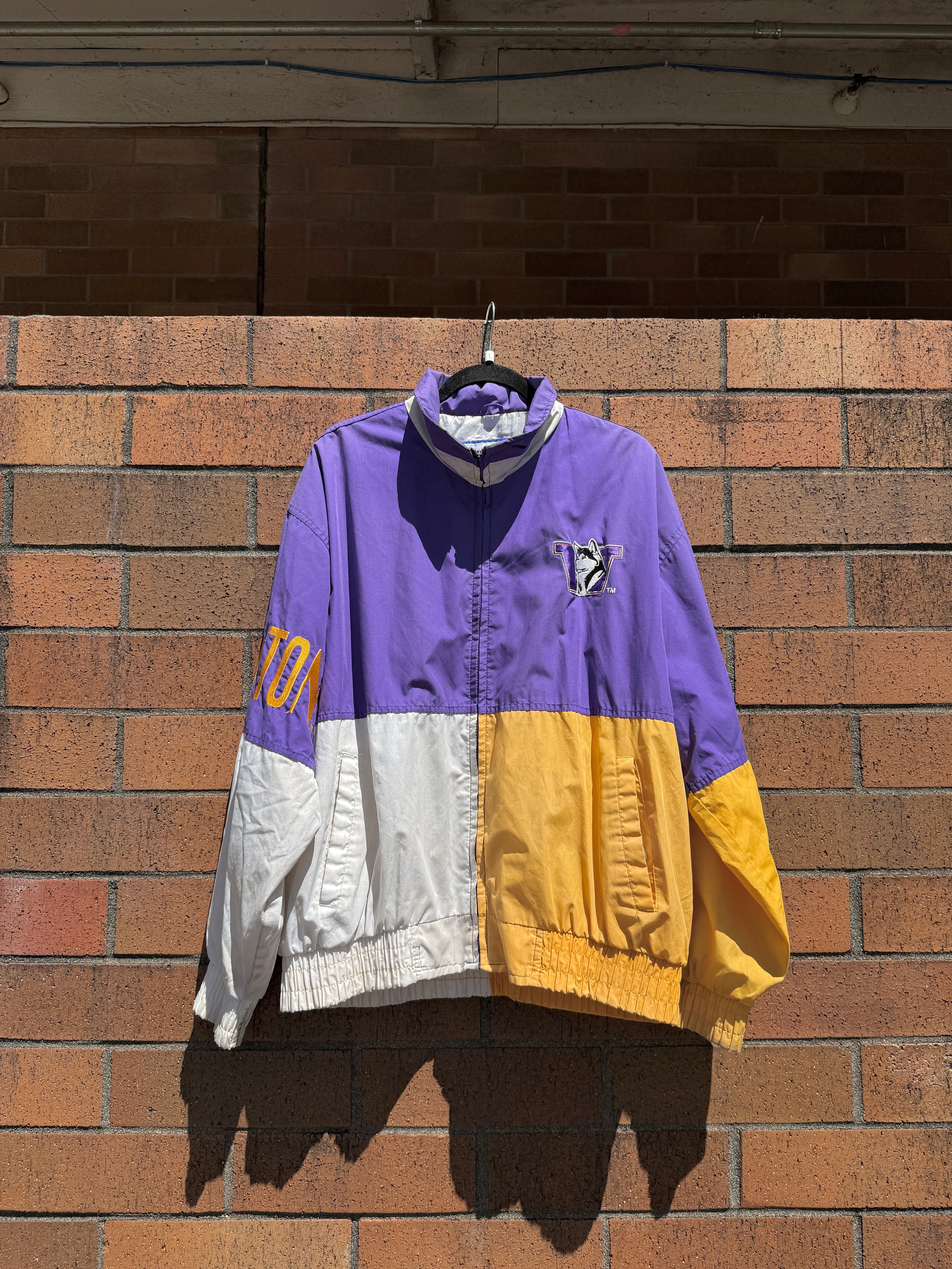 90s Washington Huskies Logo Athletic Jacket Size L