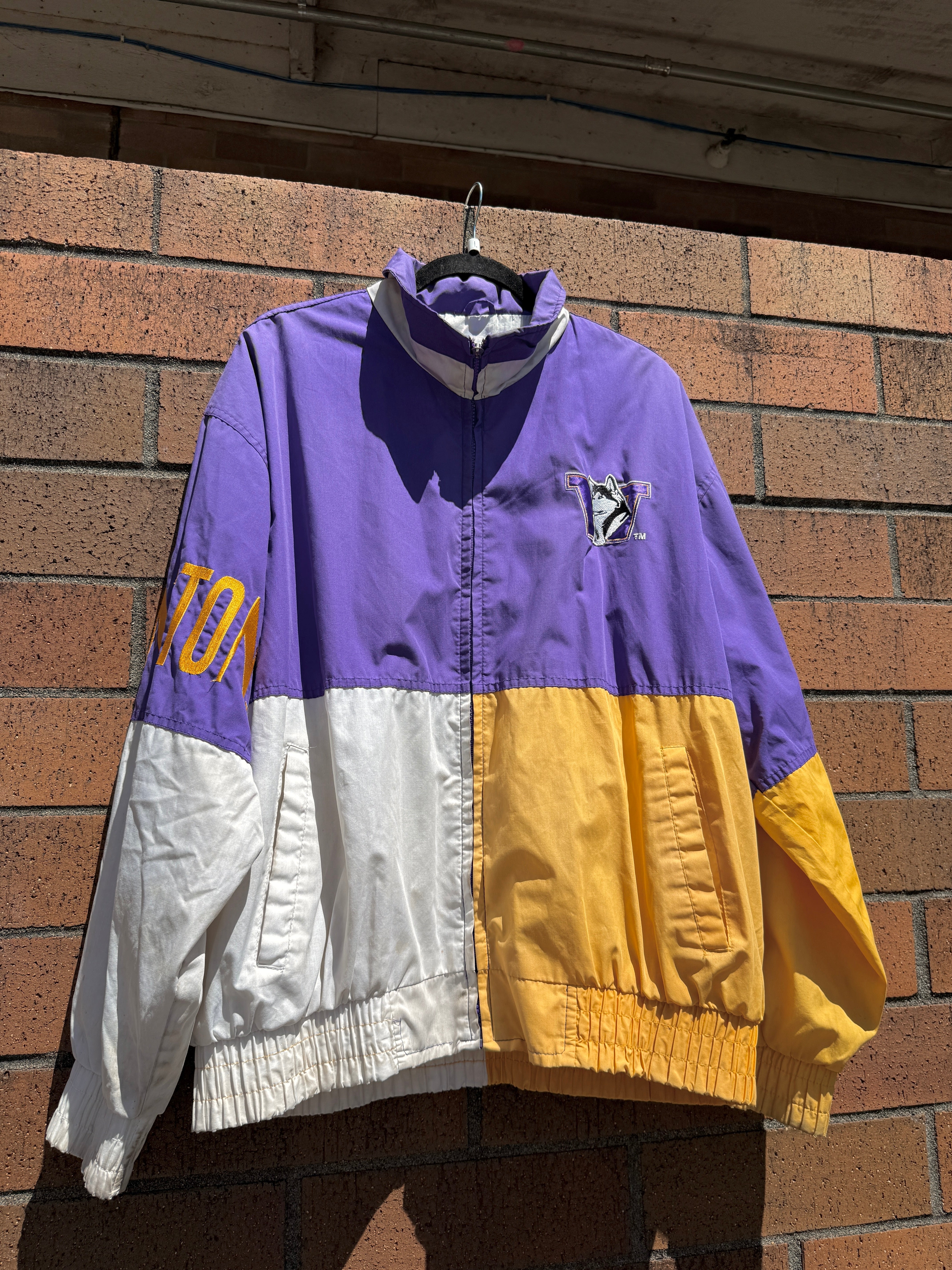 90s Washington Huskies Logo Athletic Jacket Size L