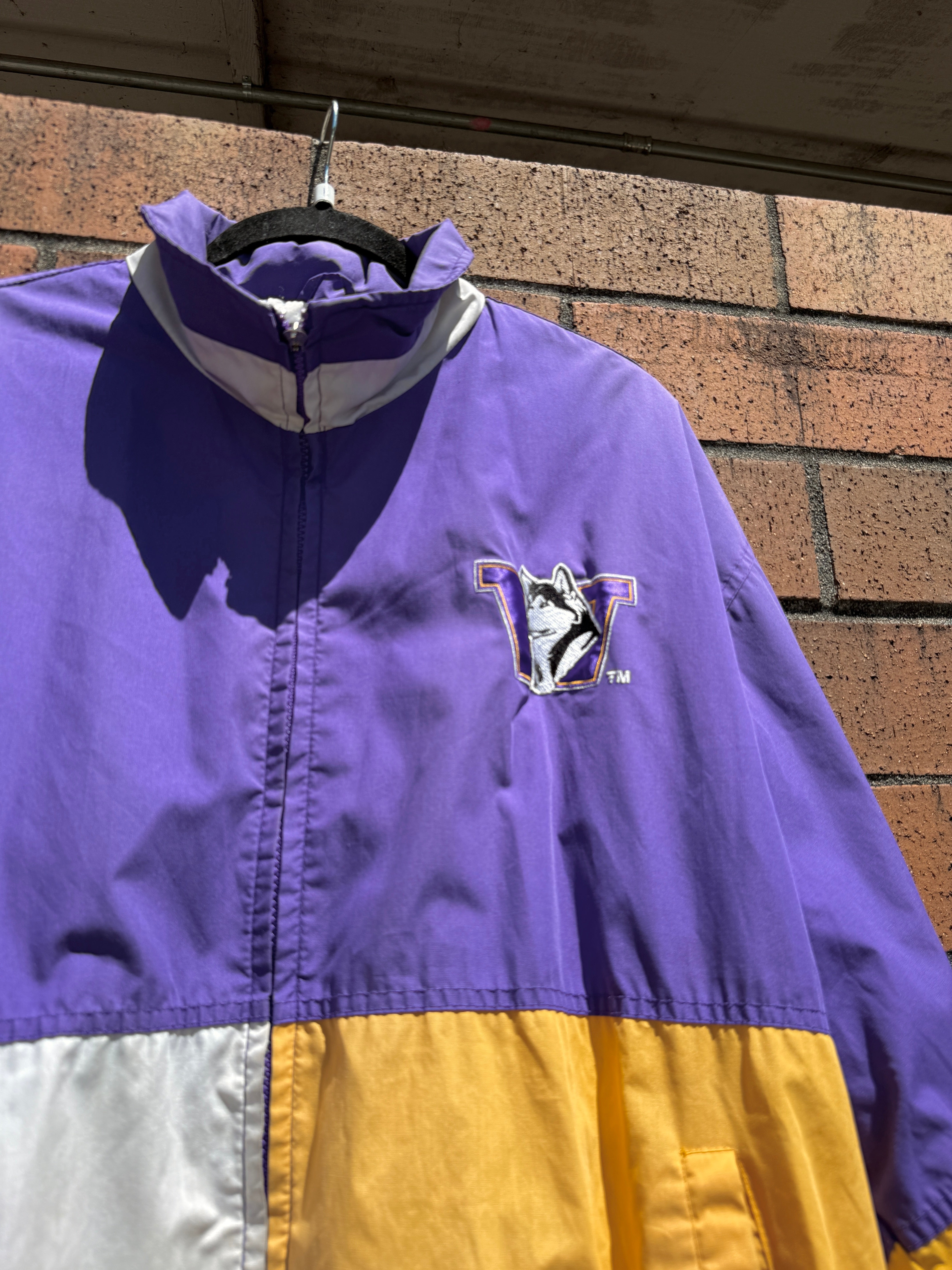90s Washington Huskies Logo Athletic Jacket Size L