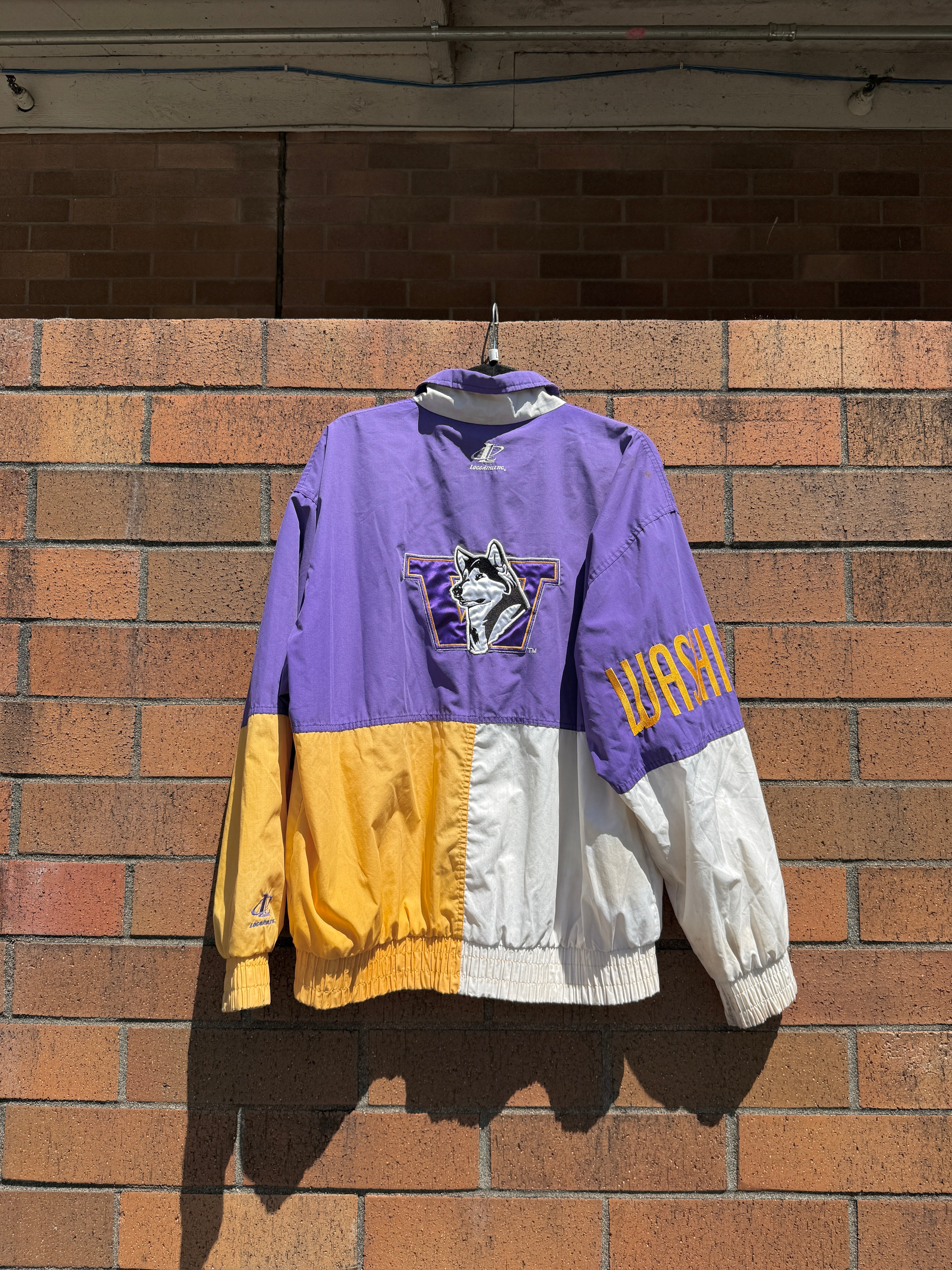 90s Washington Huskies Logo Athletic Jacket Size L