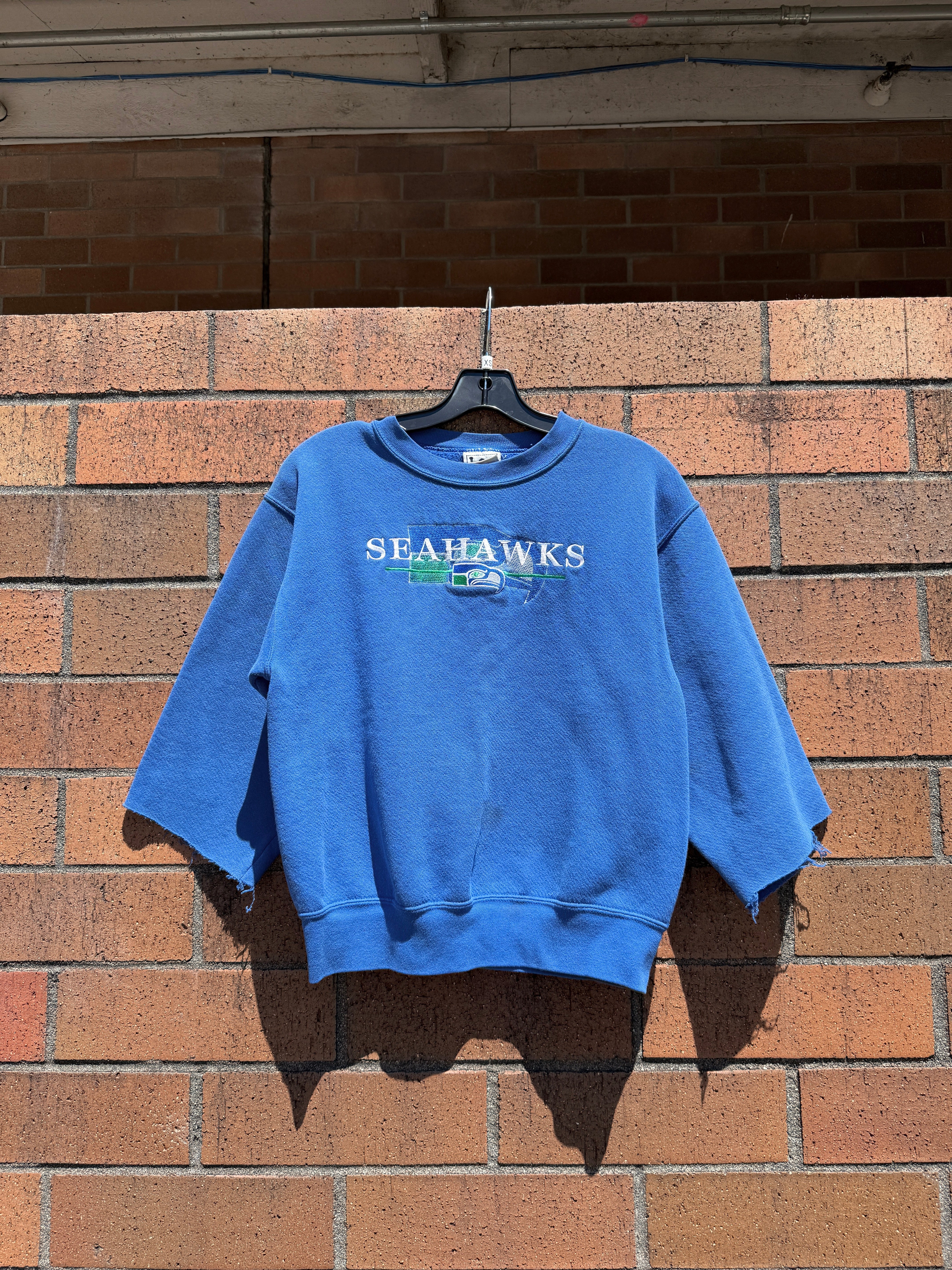 90s Lee Sport Seattle Seahawks Crewneck (Chopped Sleeves) Size Youth L