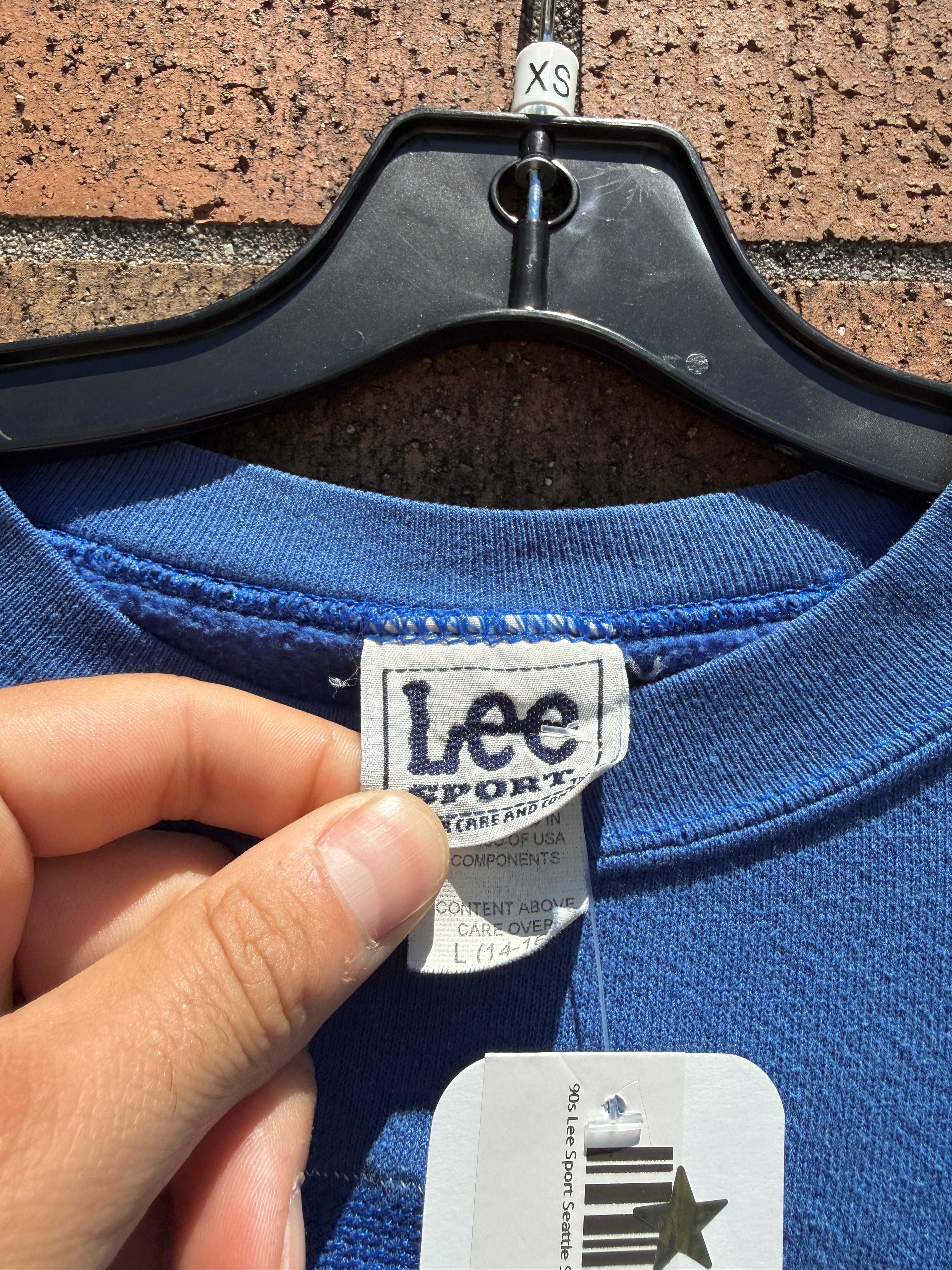 90s Lee Sport Seattle Seahawks Crewneck (Chopped Sleeves) Size Youth L