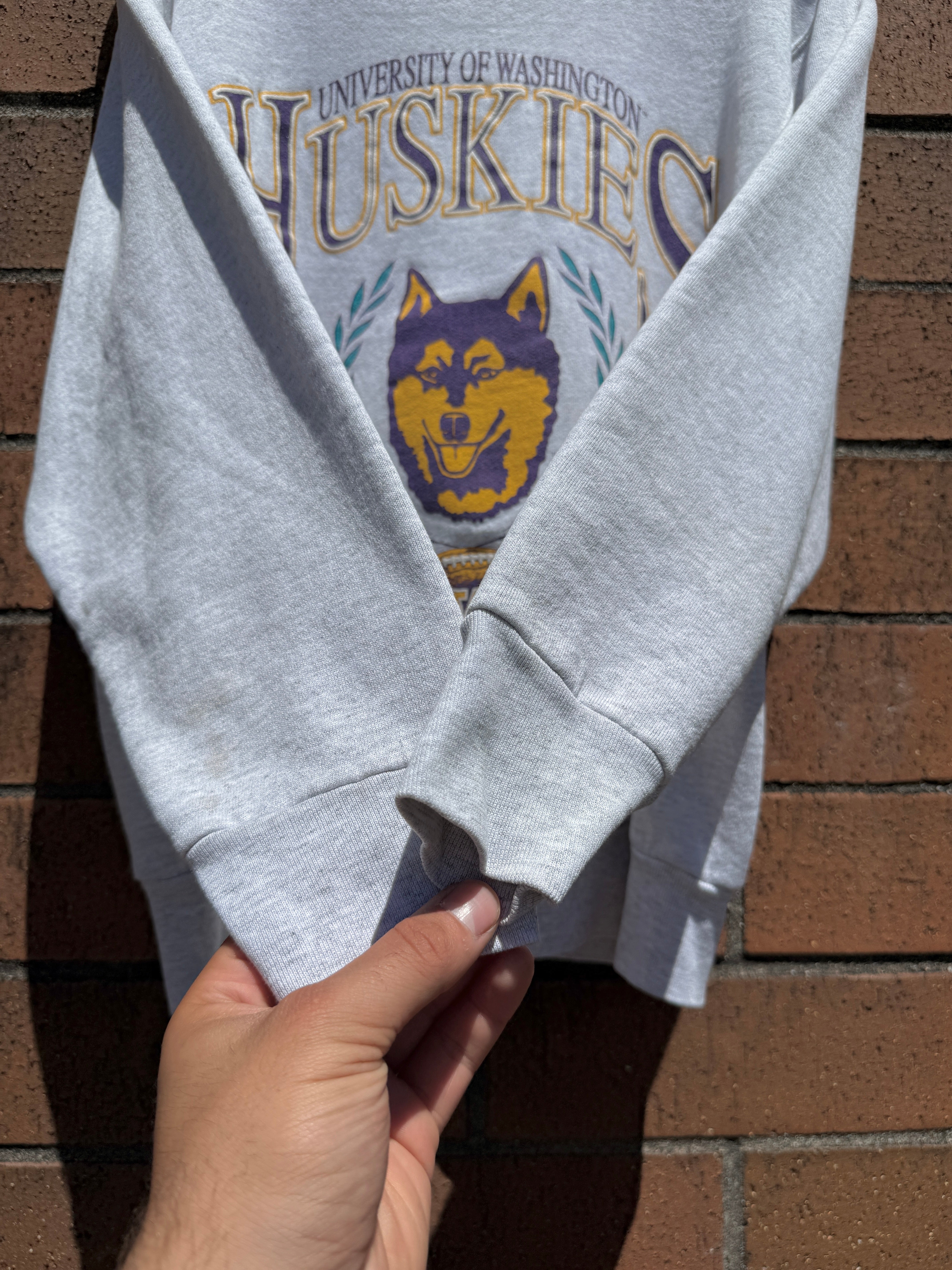 1991 Washington Huskies National Champions Crewneck Size M
