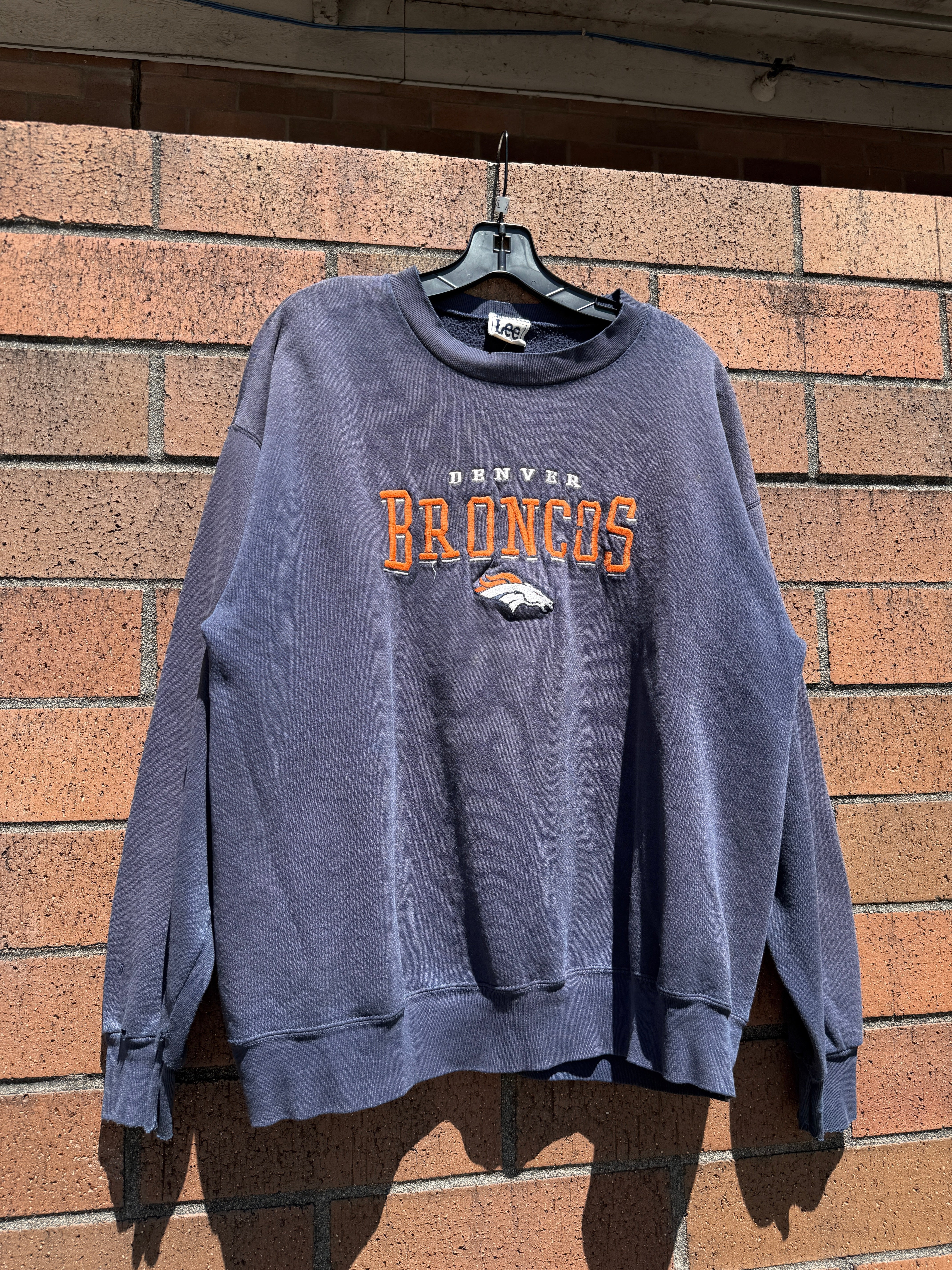 90s Lee Sport Denver Broncos Crewneck Size XL