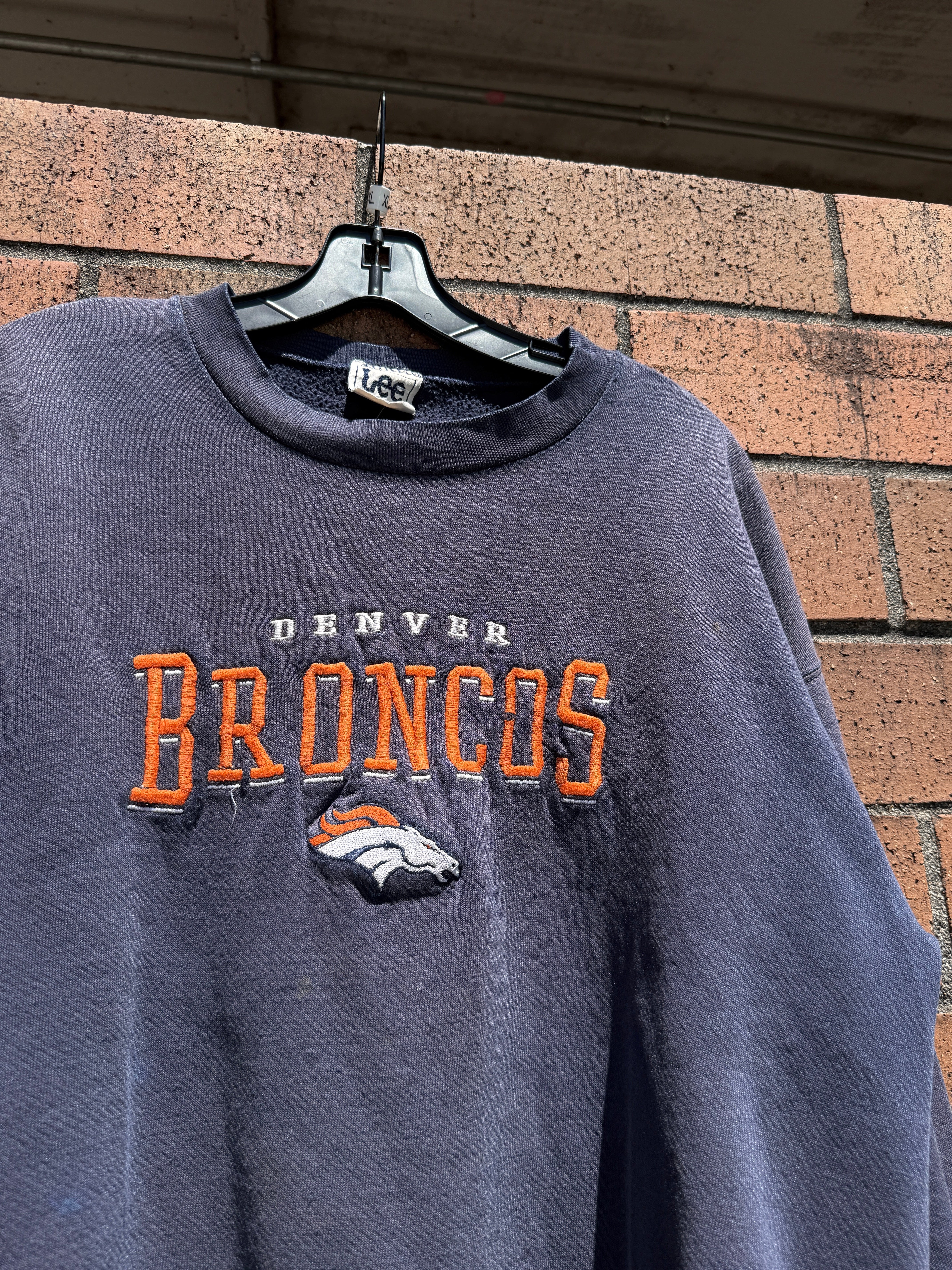 90s Lee Sport Denver Broncos Crewneck Size XL