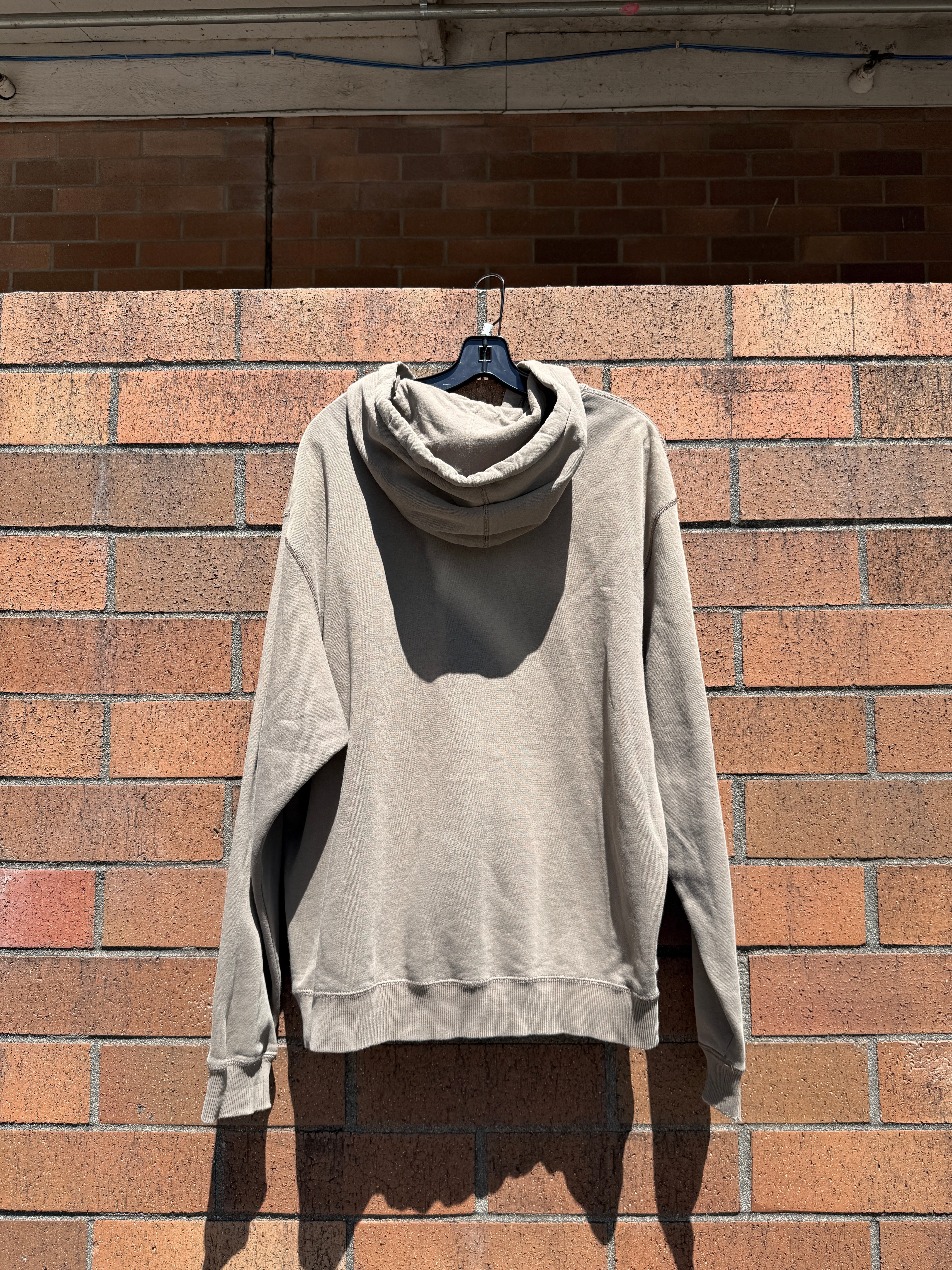 Y2K Nike Faded Olive Zip Up Hoodie Size XL