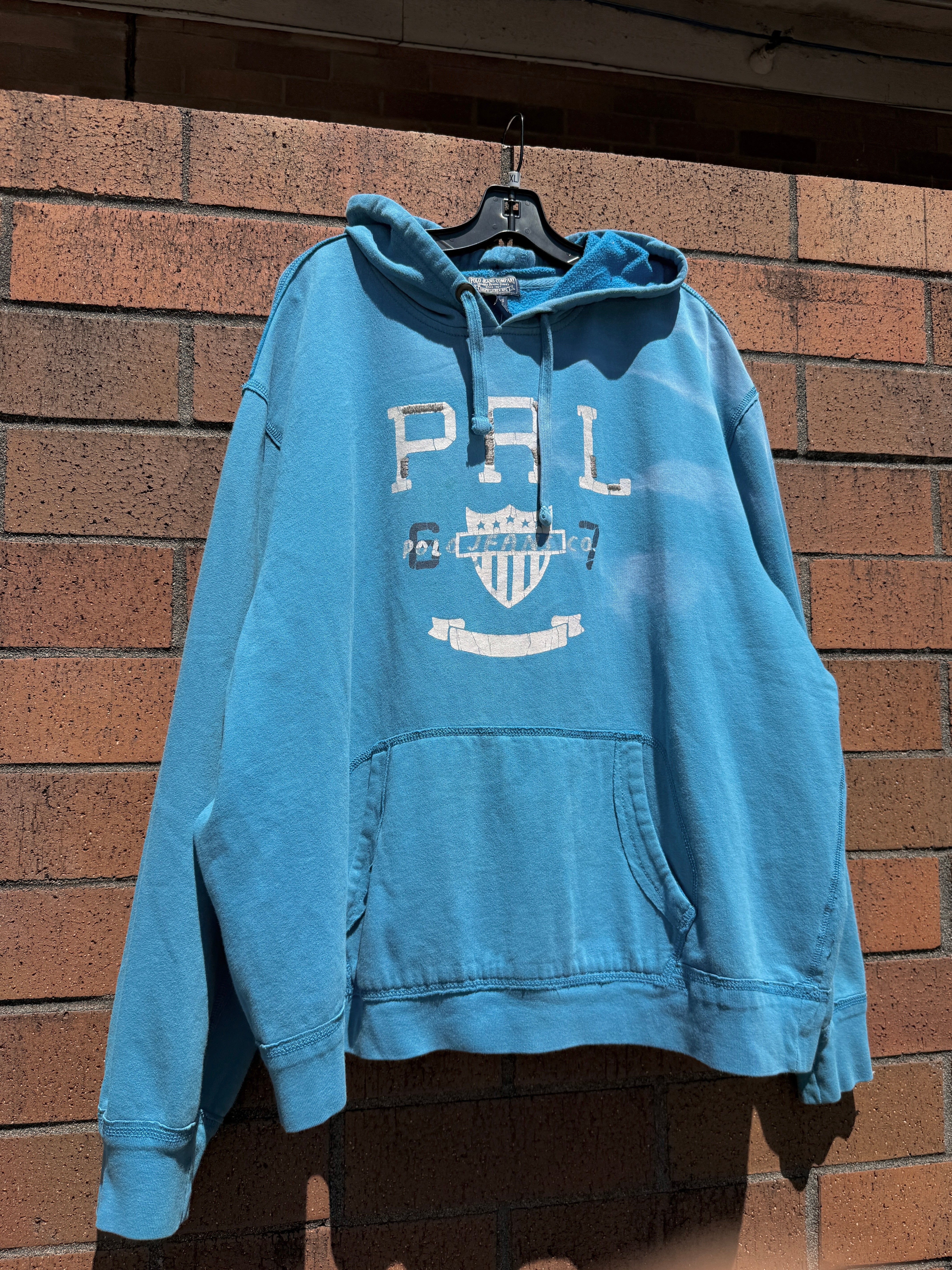Polo Ralph Lauren PRL Jeans Co Faded Hoodie Size XXL