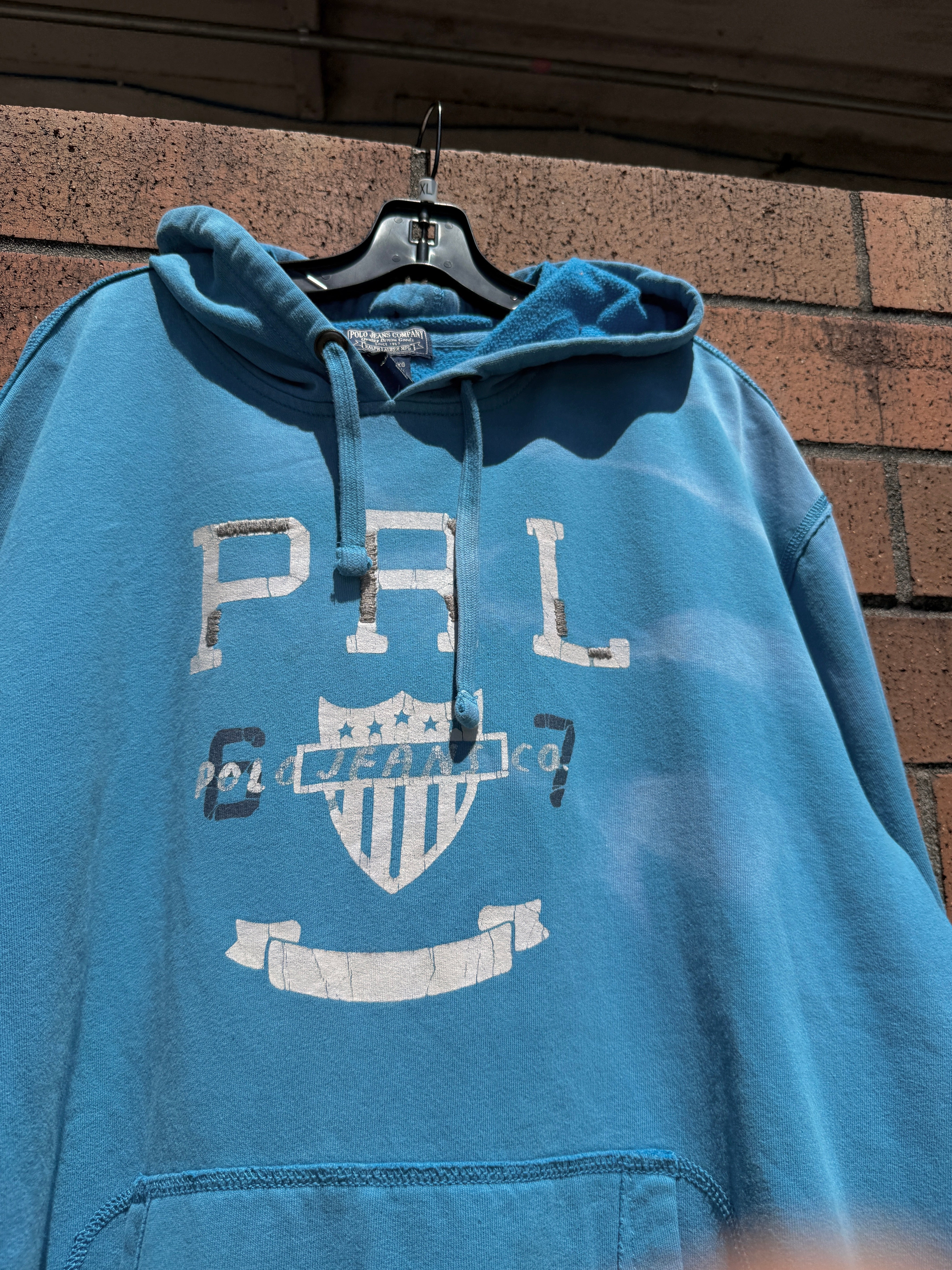 Polo Ralph Lauren PRL Jeans Co Faded Hoodie Size XXL