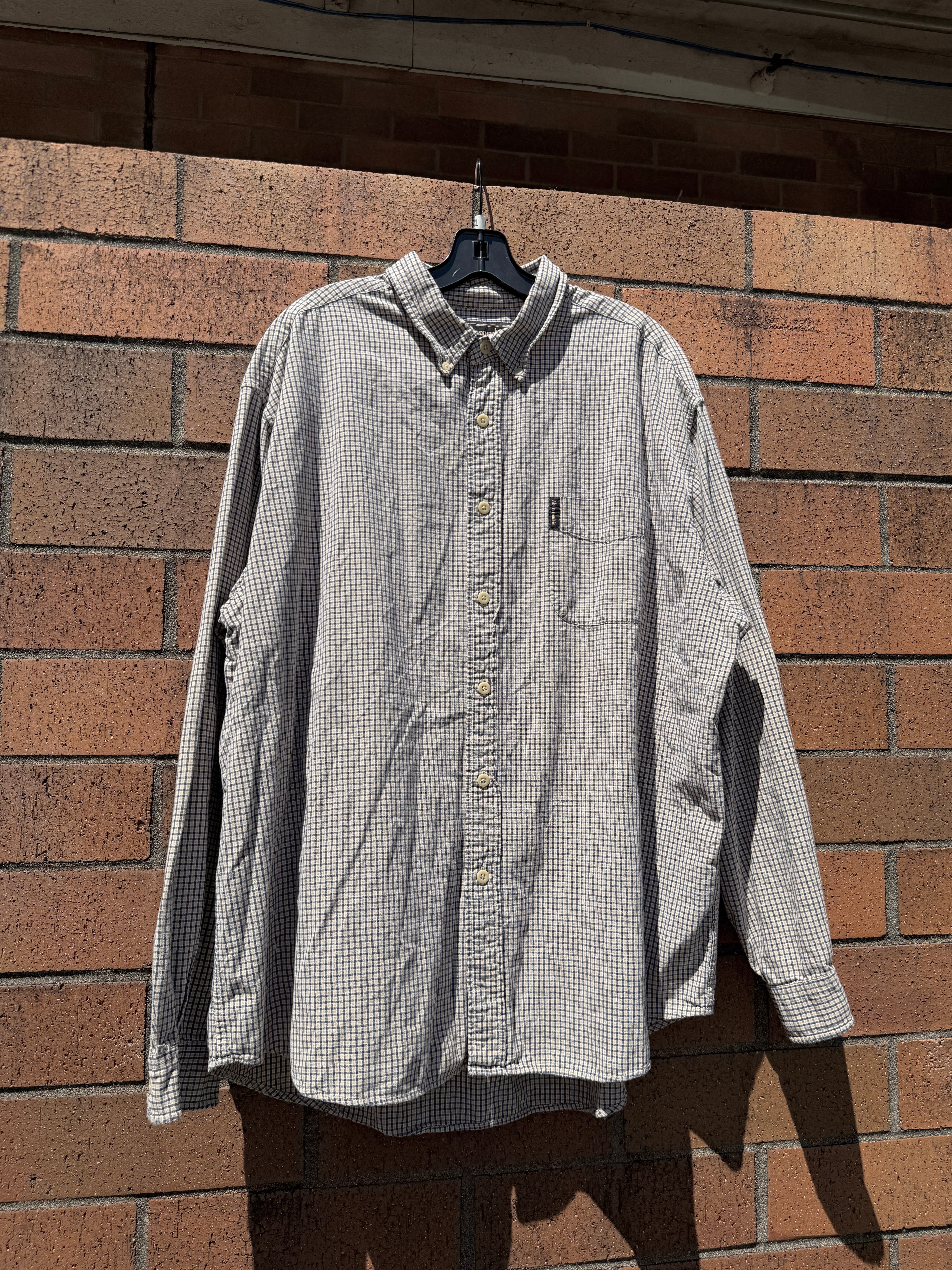 Y2K Abercrombie & Fitch Lightweight Micro Plaid Flannel Size XL