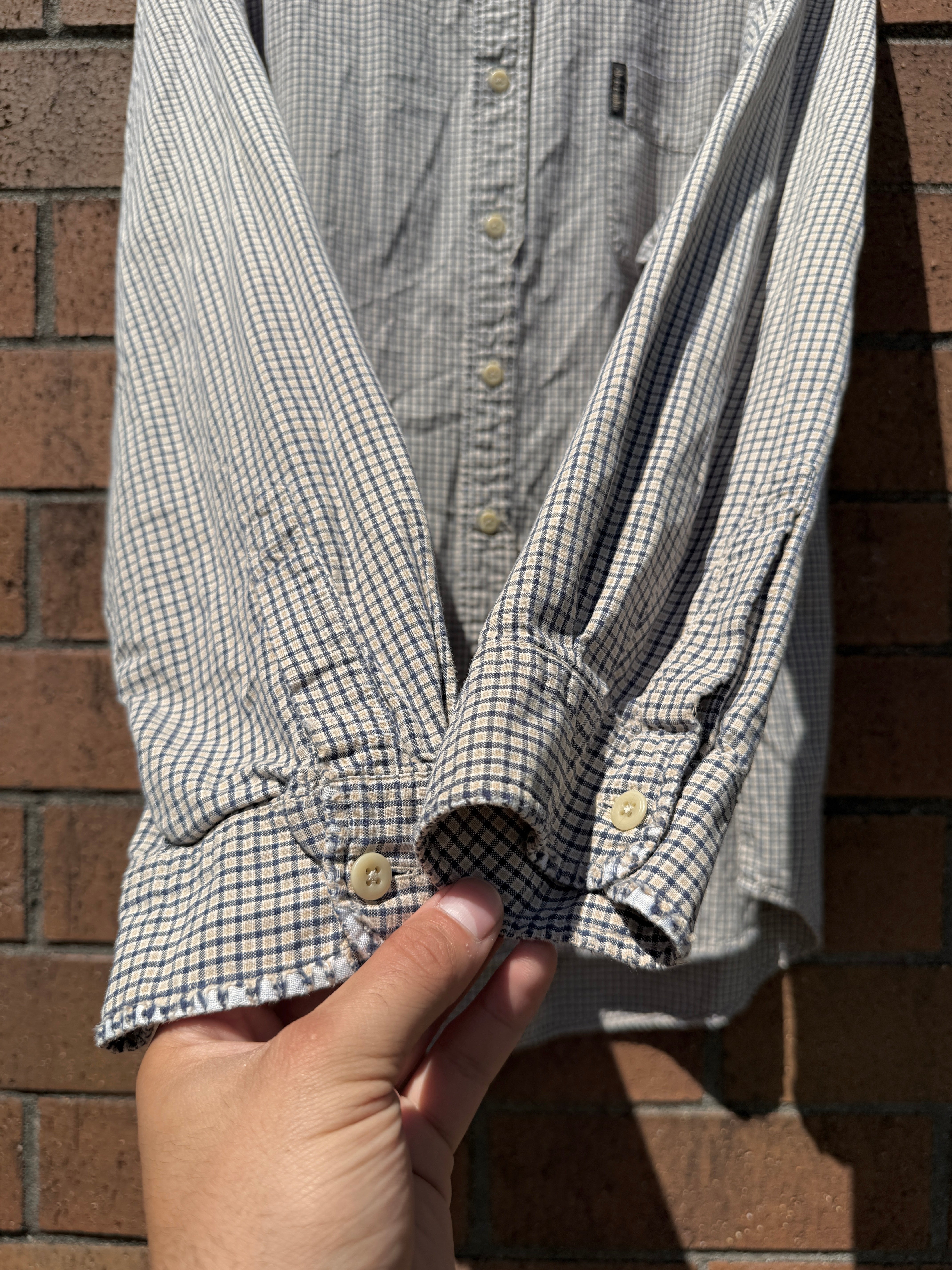 Y2K Abercrombie & Fitch Lightweight Micro Plaid Flannel Size XL