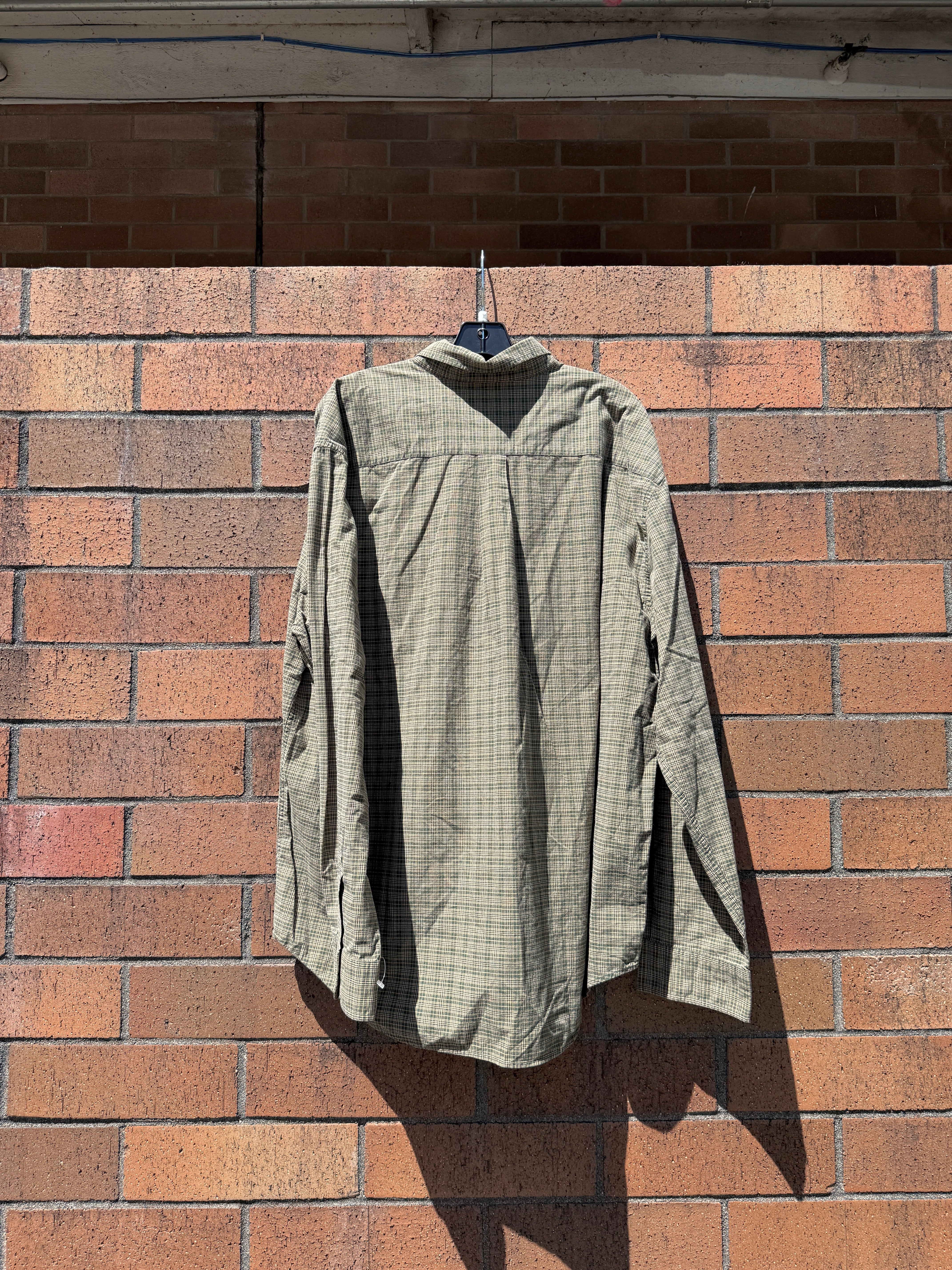 Y2K Abercrombie & Fitch Lightweight Earth Tone Plaid Flannel Size XL